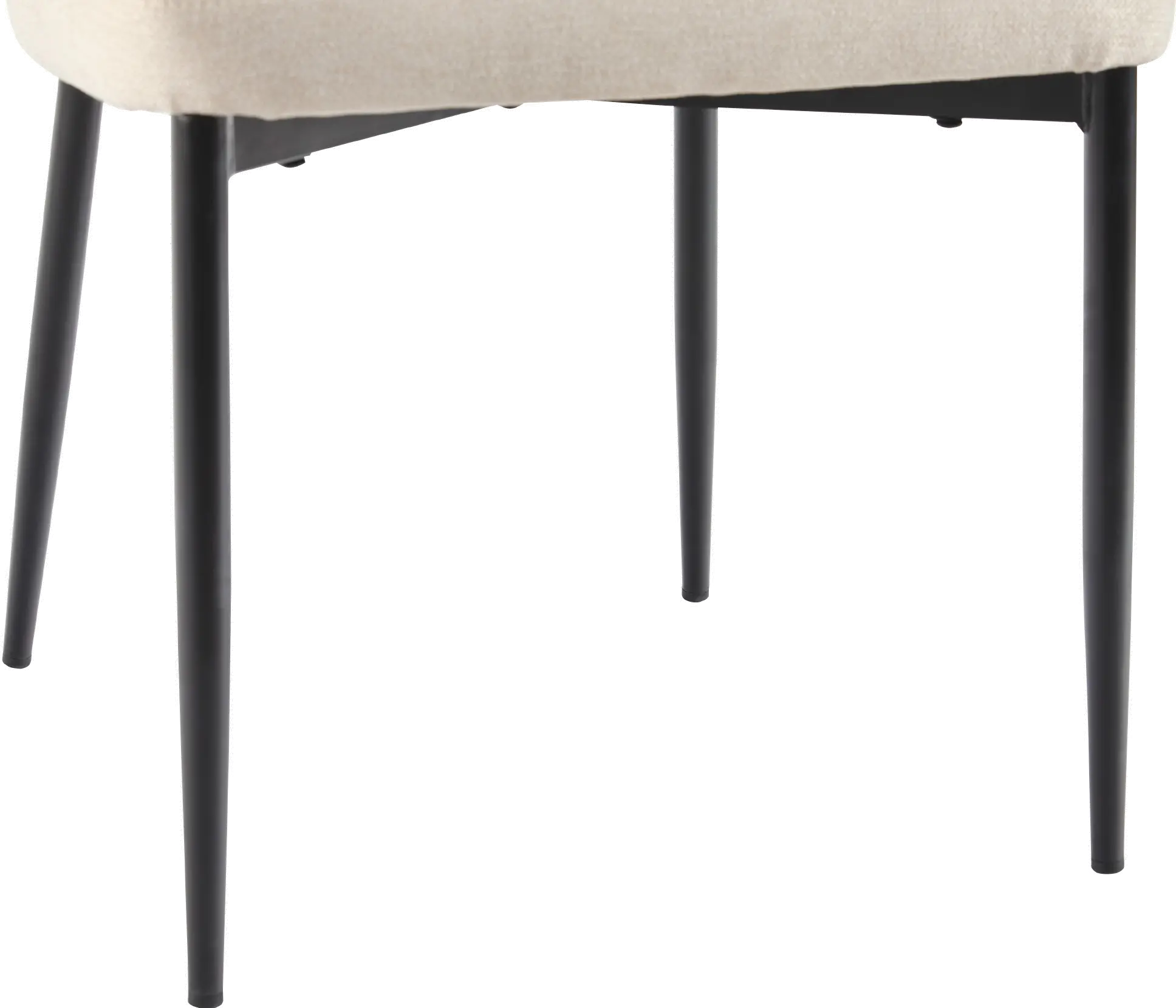 ALSD1EIV Alexis Ivory Curved Back Dining Chair - Set of 2-8