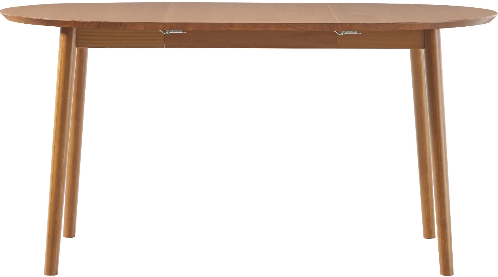 DAMD3ECAWS Mid Century Modern Caramel Wood Oval Dining Table-3