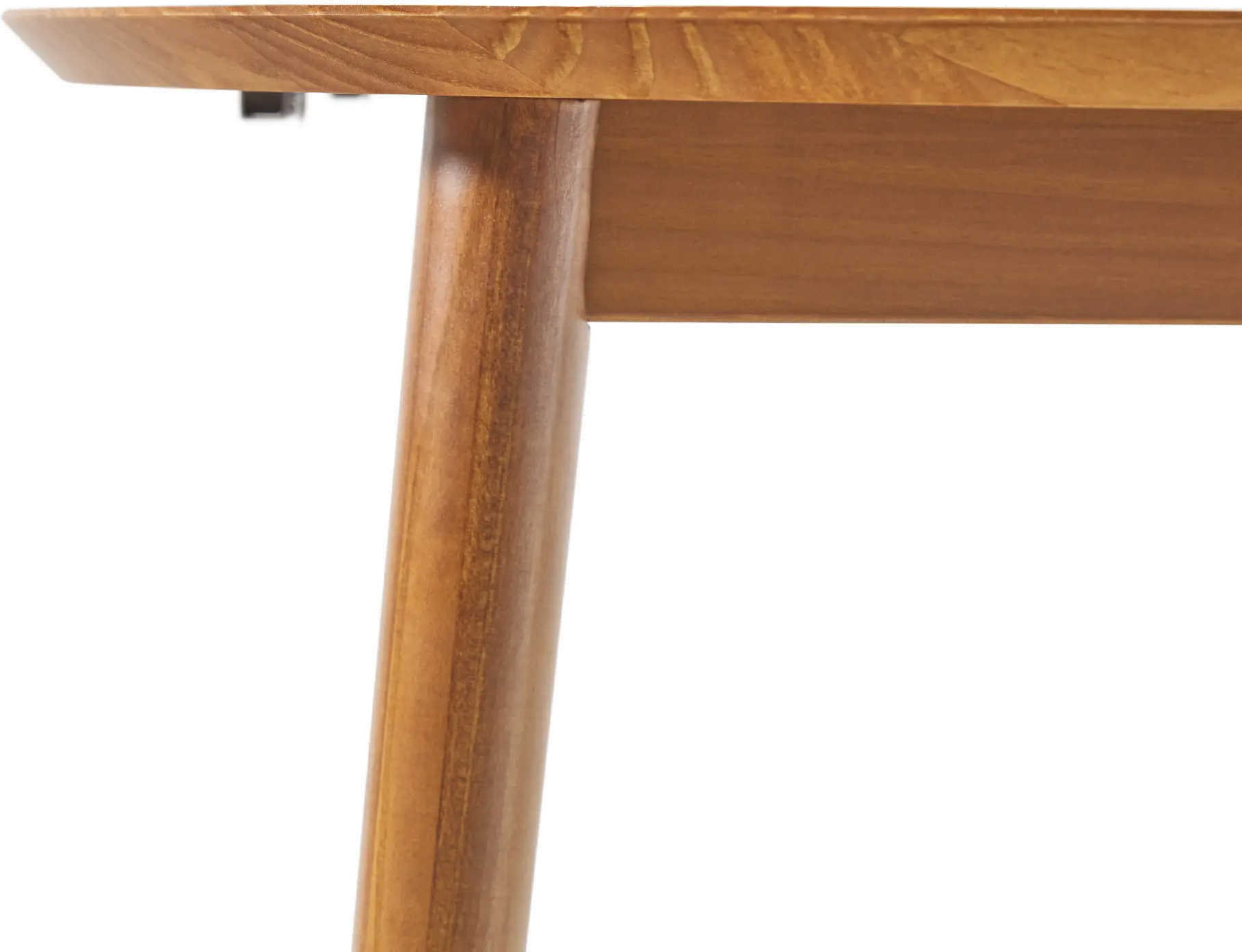 DAMD3ECAWS Mid Century Modern Caramel Wood Oval Dining Table-6