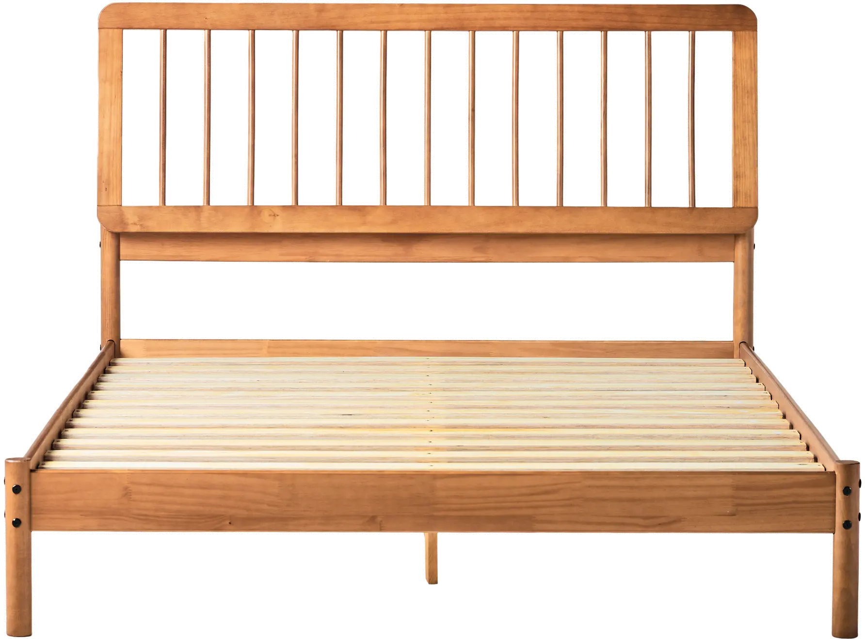 CMAB5CCA Cama Caramel Wood Queen Spindle Bed-1