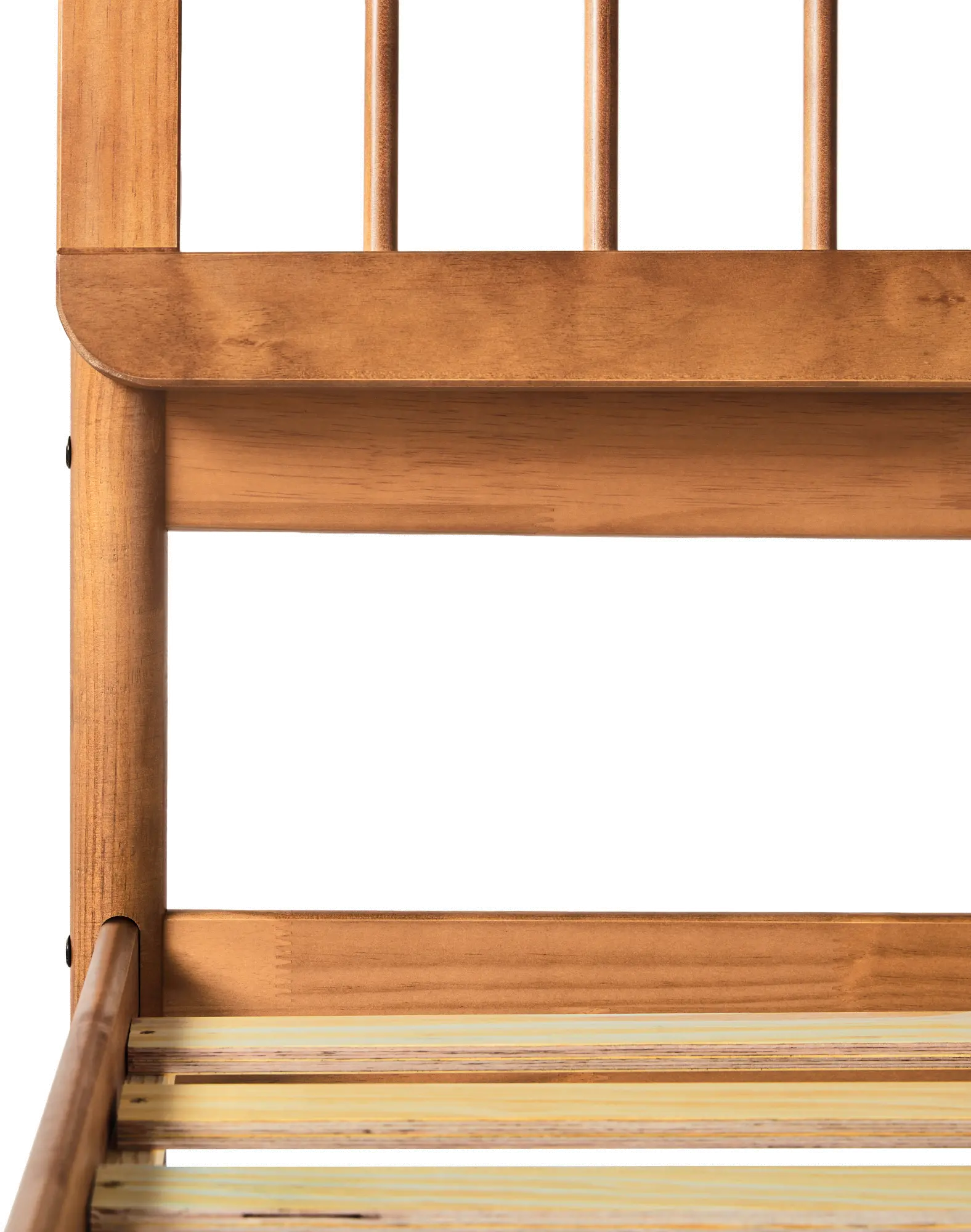 CMAB5CCA Cama Caramel Wood Queen Spindle Bed-5