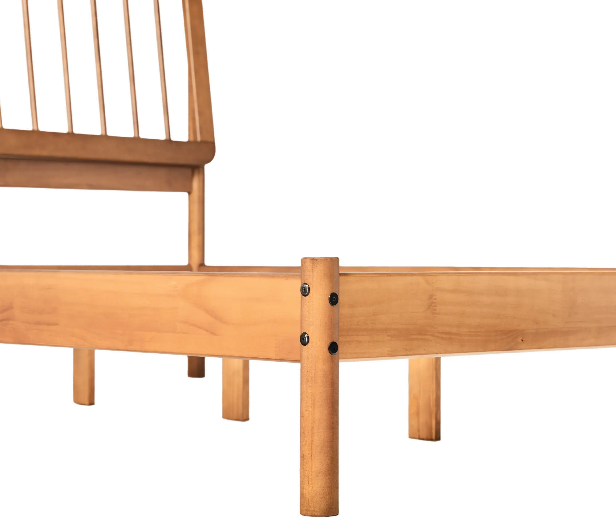 CMAB5CCA Cama Caramel Wood Queen Spindle Bed-7