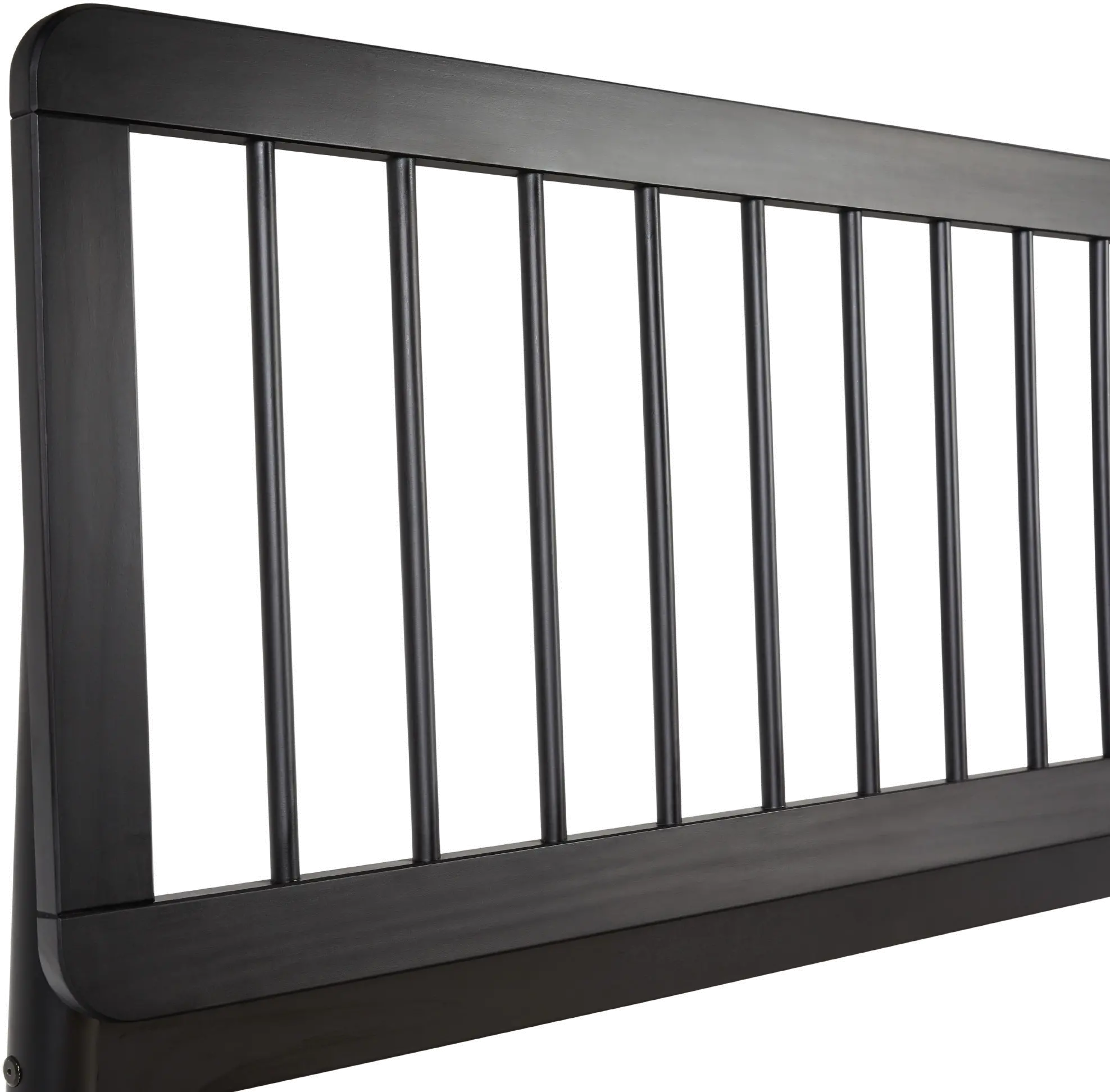 CMAB5CBL Cama Black Wood Queen Spindle Bed-6