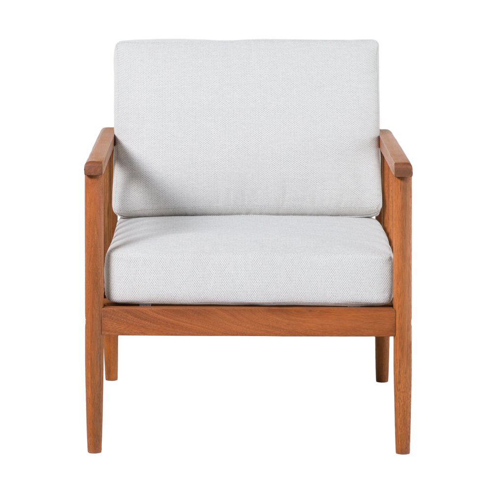 Circa Brown and Light Gray Outdoor Lounge Chair