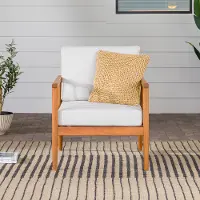 CIRODSLBRA Circa Brown and Light Gray Outdoor Lounge Chair