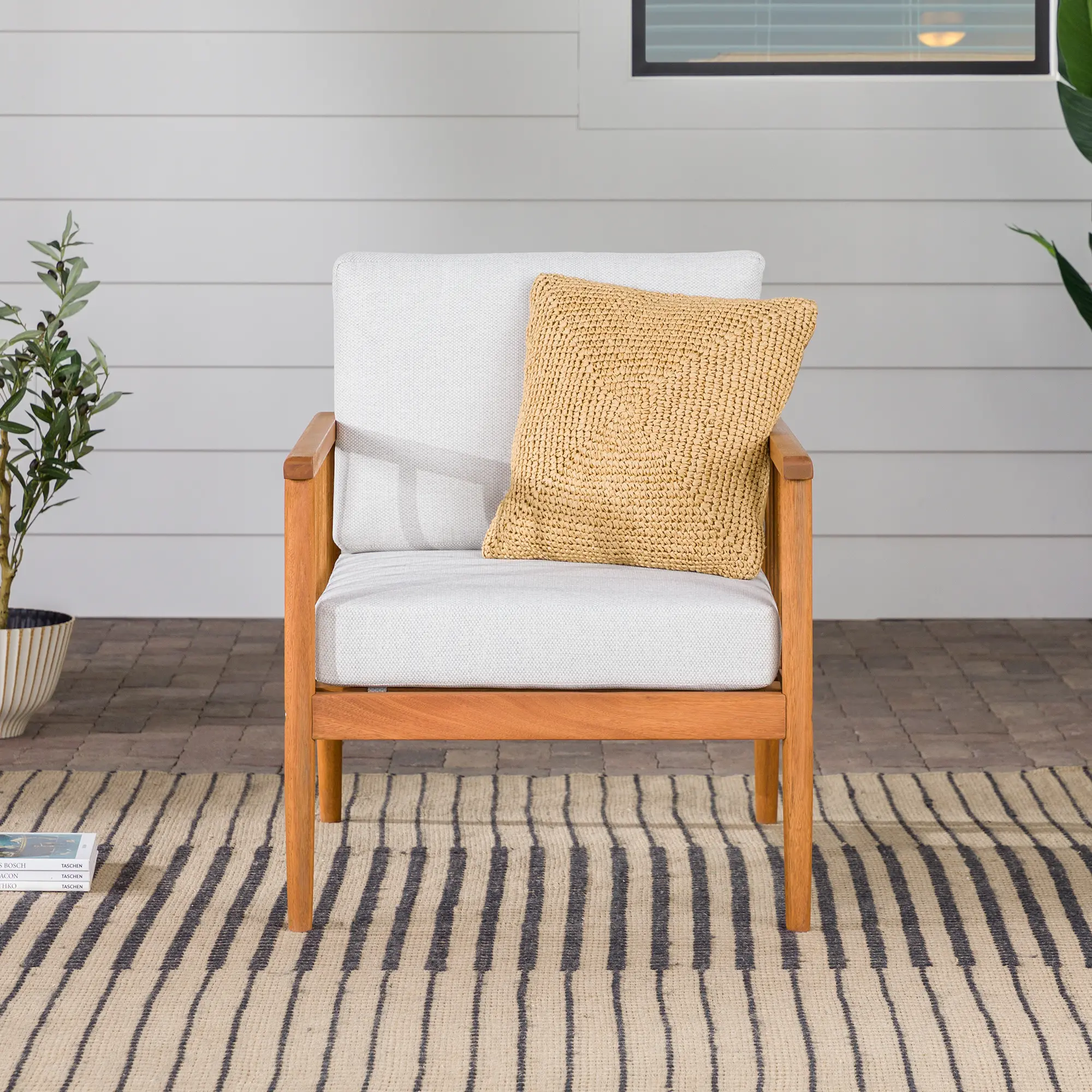 CIRODSLBRA Circa Brown and Light Gray Outdoor Lounge Chair-2