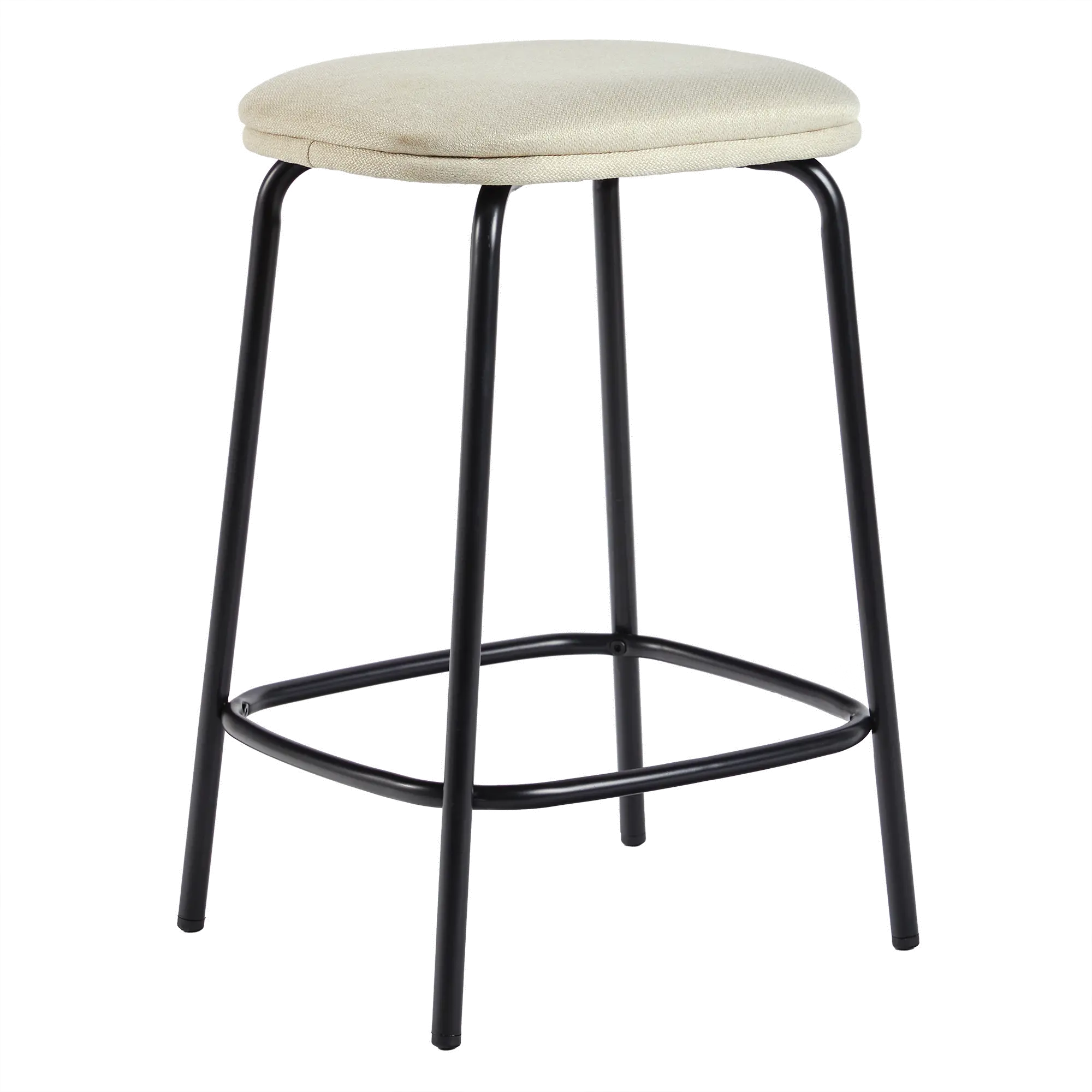 MUTD7DIV Mull Ivory Upholstered Counter Height Stool - Set of 2-4