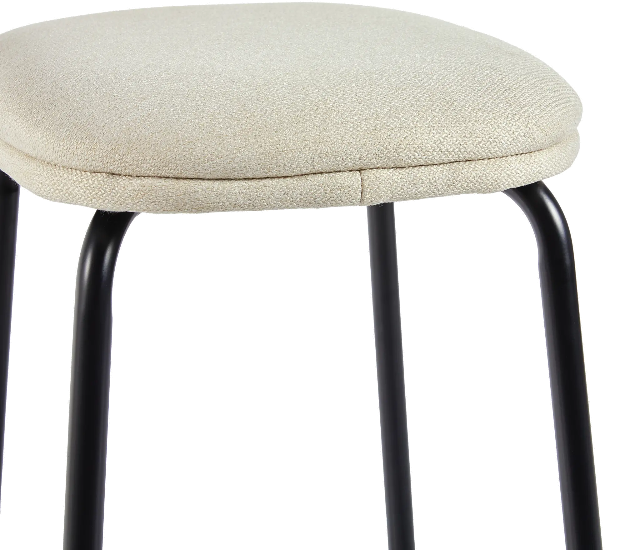 MUTD7DIV Mull Ivory Upholstered Counter Height Stool - Set of 2-5