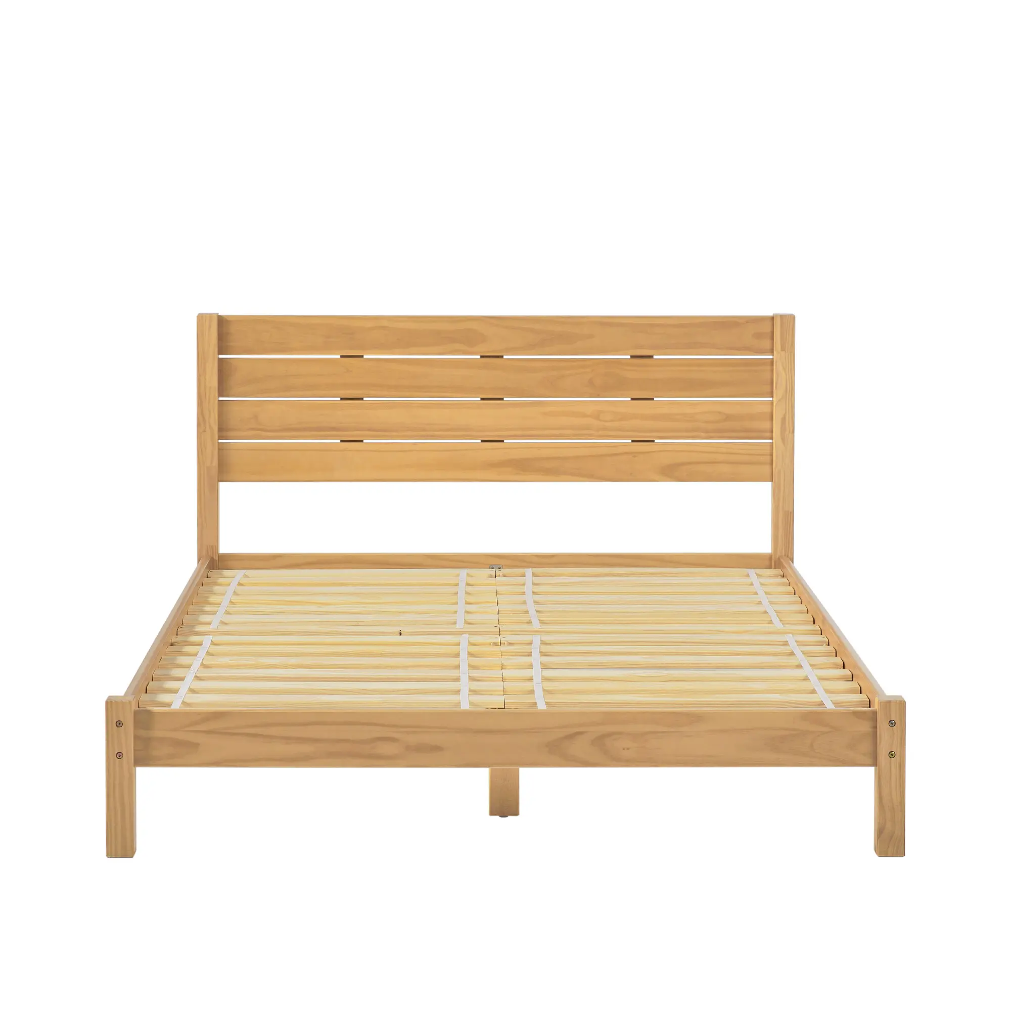 ISLB5C1NP Isla Natural Pine Queen Platform Bed-1