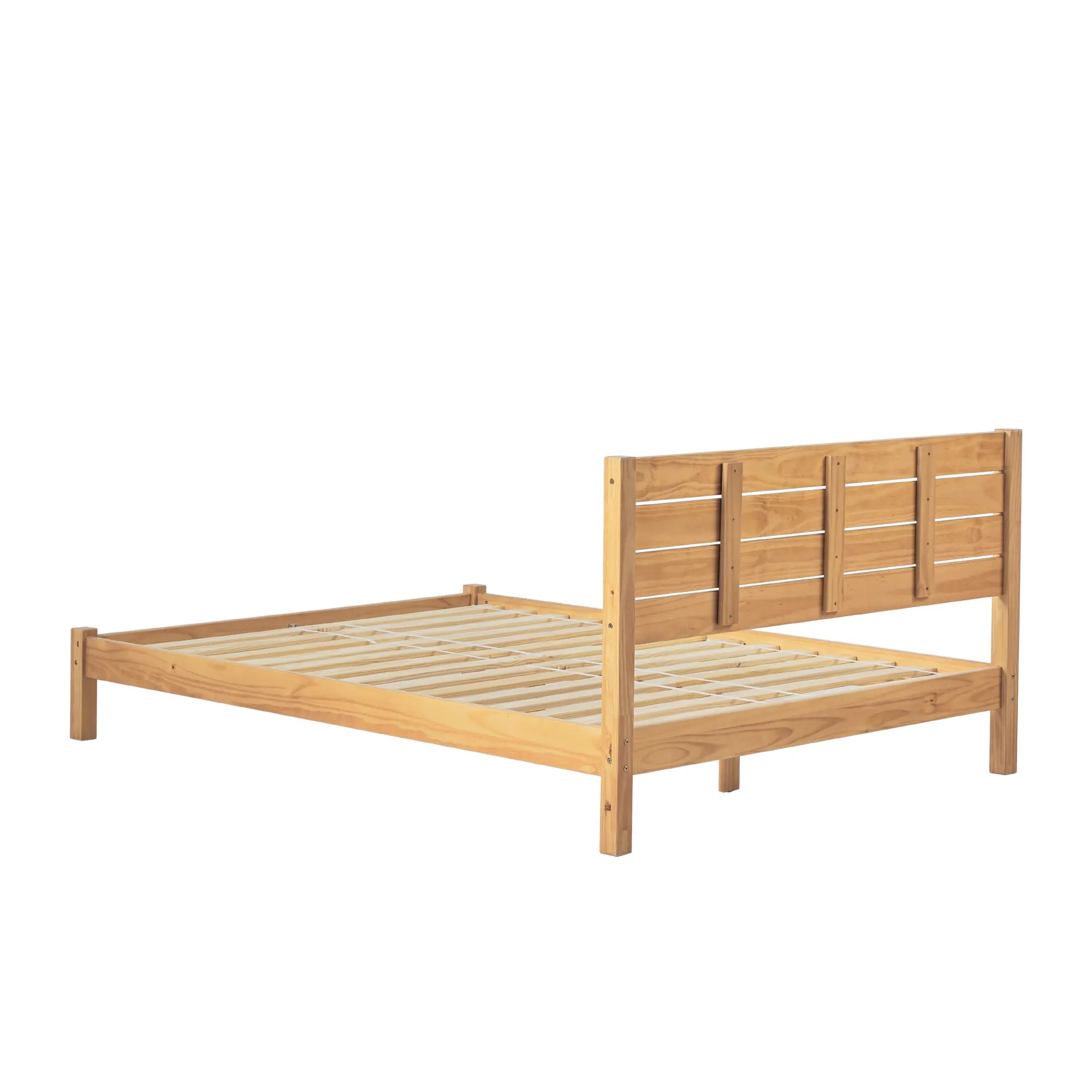 ISLB5C1NP Isla Natural Pine Queen Platform Bed-4