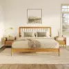 CMAB8BCA Cama Caramel Wood King Spindle Bed