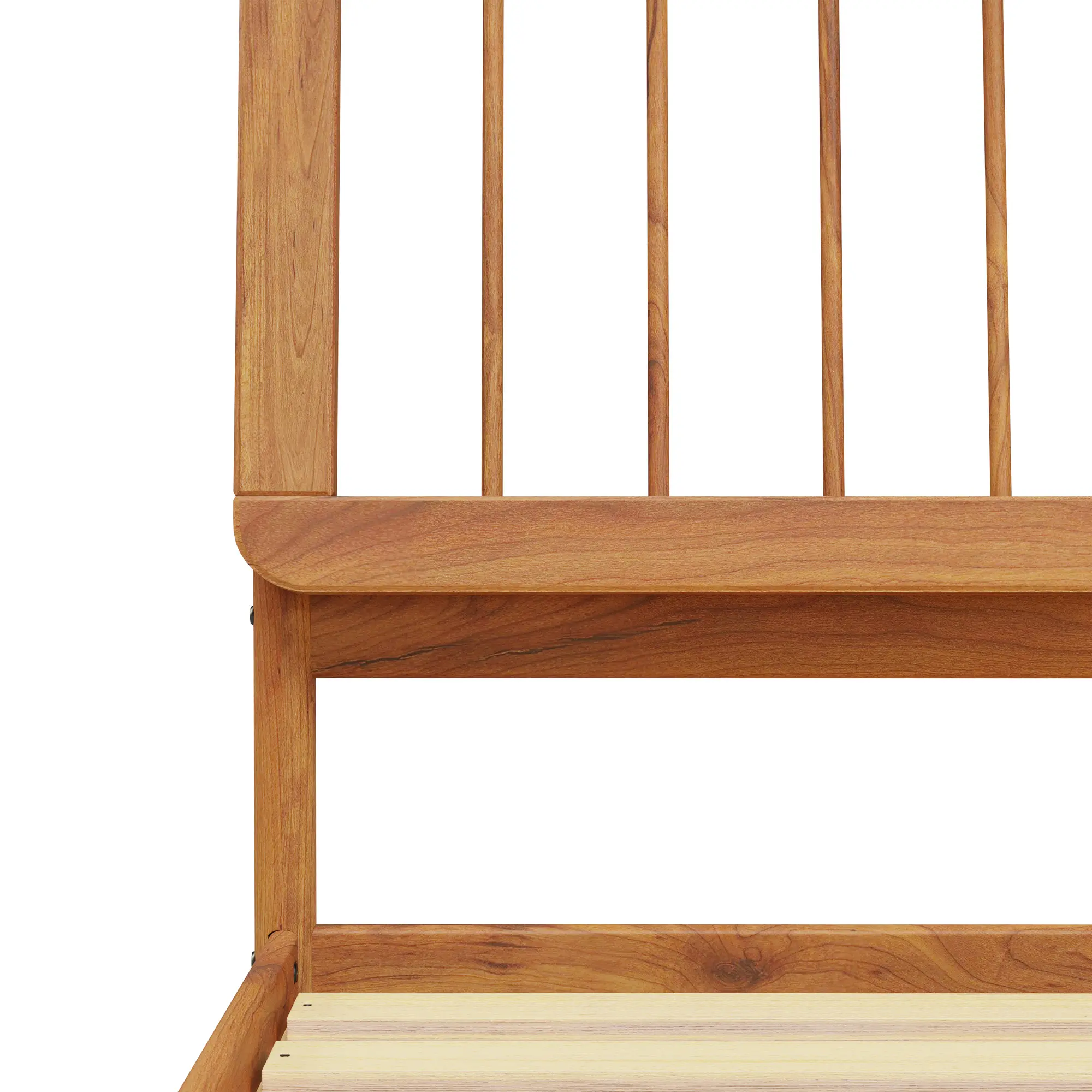 CMAB8BCA Cama Caramel Wood King Spindle Bed-5