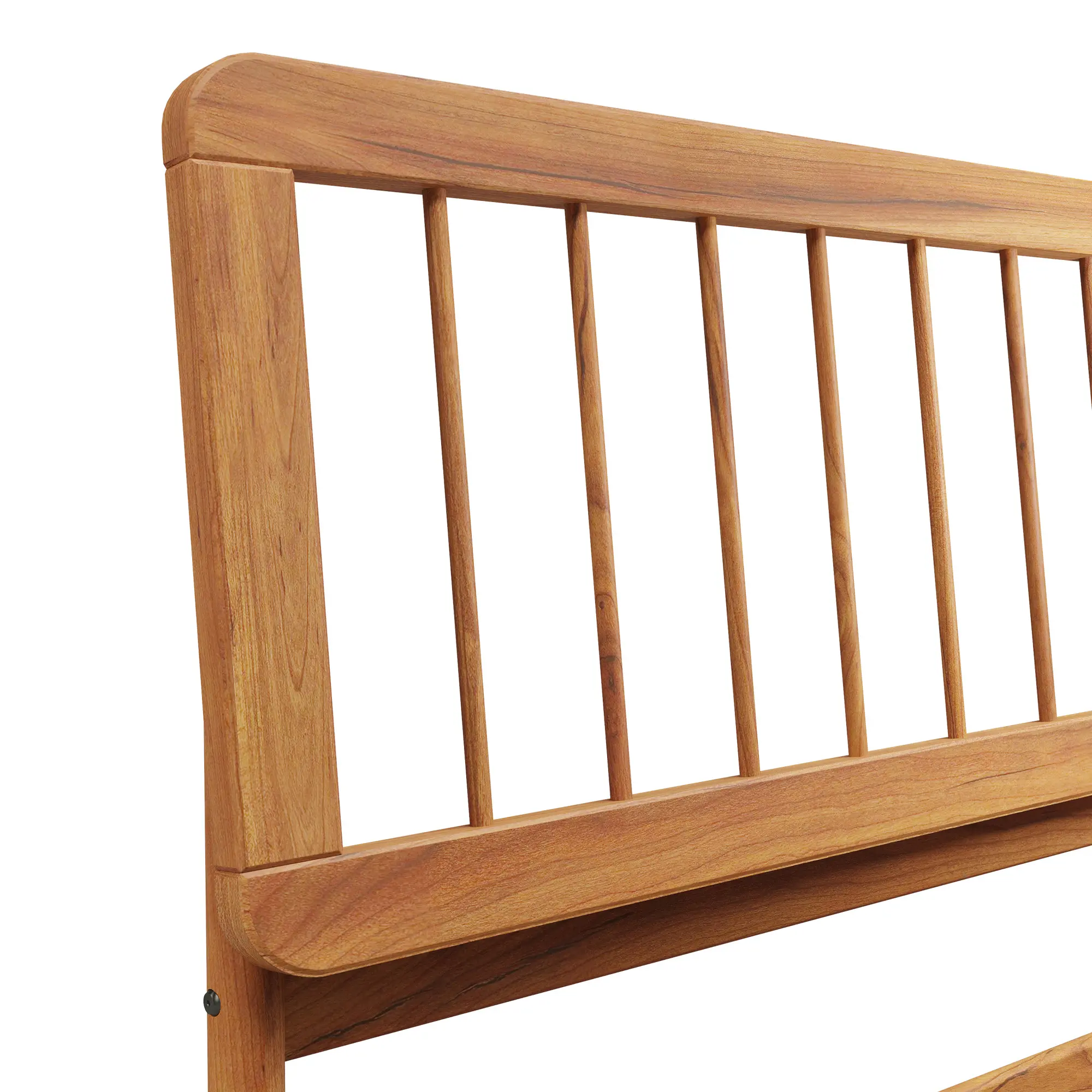 CMAB8BCA Cama Caramel Wood King Spindle Bed-6