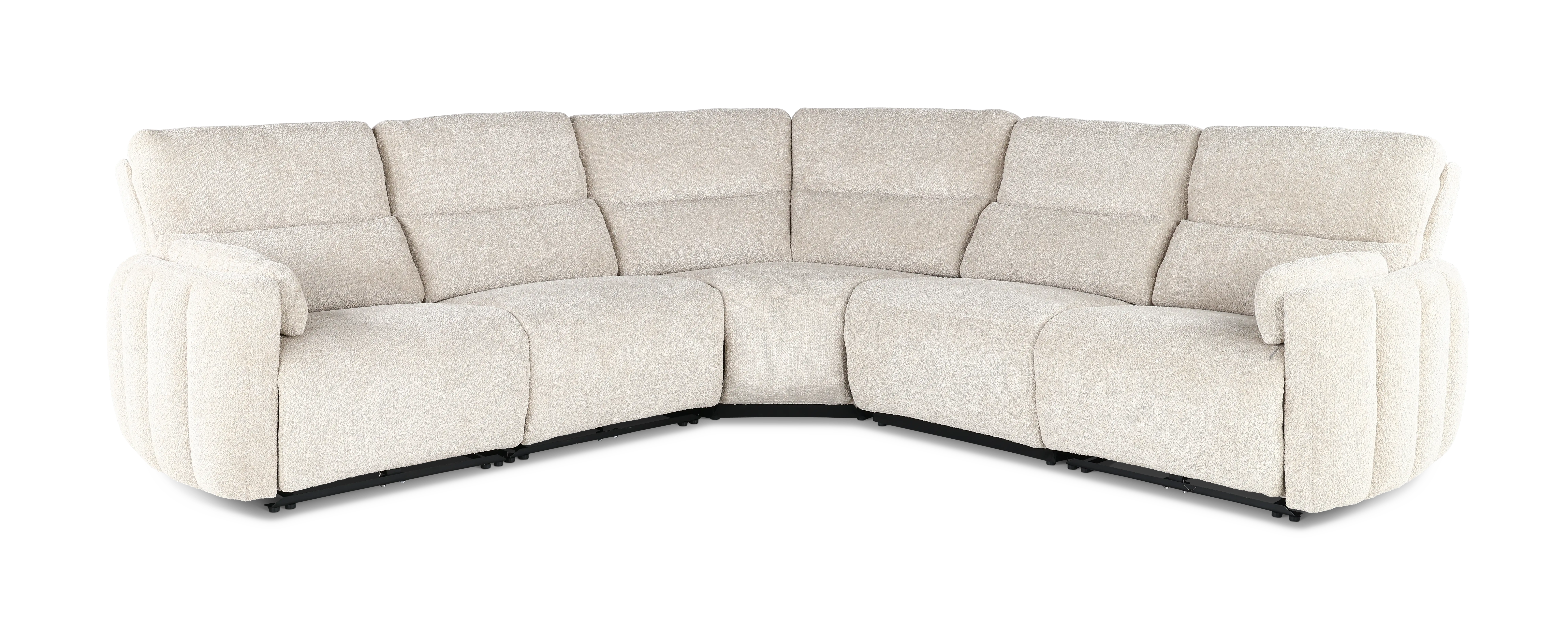 Modesto Buttercream 5-Piece Power Reclining Sectional-1