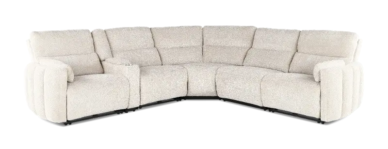 Modesto Buttercream 6-Piece Power Reclining Sectional