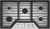 WCGK5036PS Whirlpool 36  Gas Cooktop with EZ-2-Lift™ Hinged Cast-Iron Grates - Stainless Steel