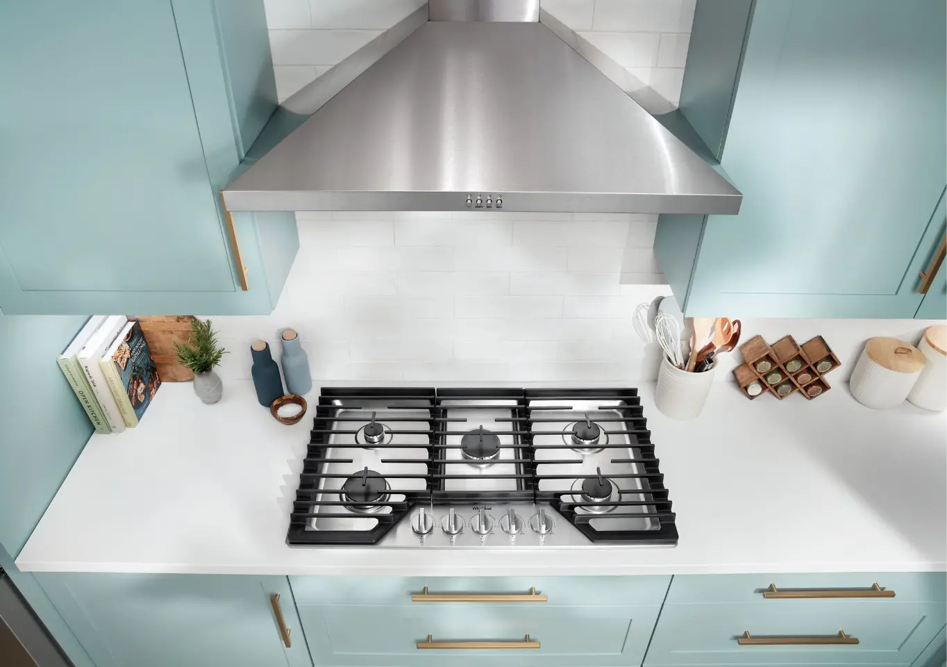 WCGK5036PS Whirlpool 36  Gas Cooktop with EZ-2-Lift™ Hinged Cast-Iron Grates - Stainless Steel-2