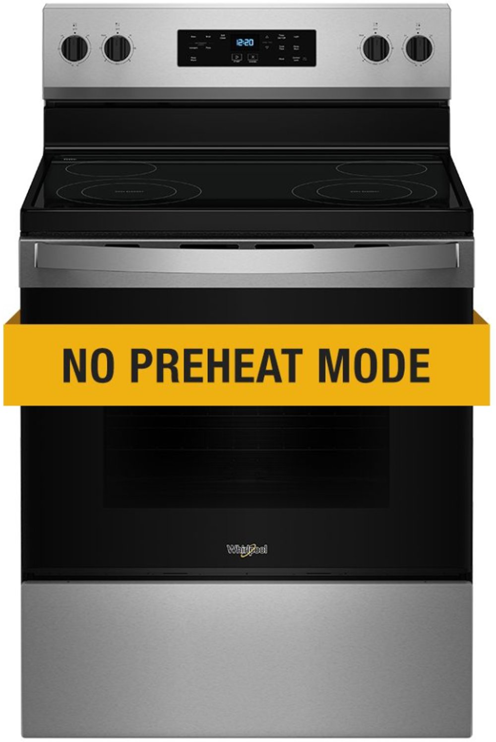 Whirlpool 30" Electric Range with No Preheat Mode - Stainless Steel