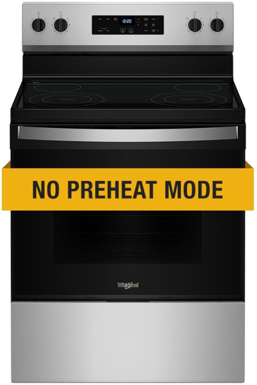 Whirlpool 30" Electric Range with No Preheat Mode - Stainless Steel