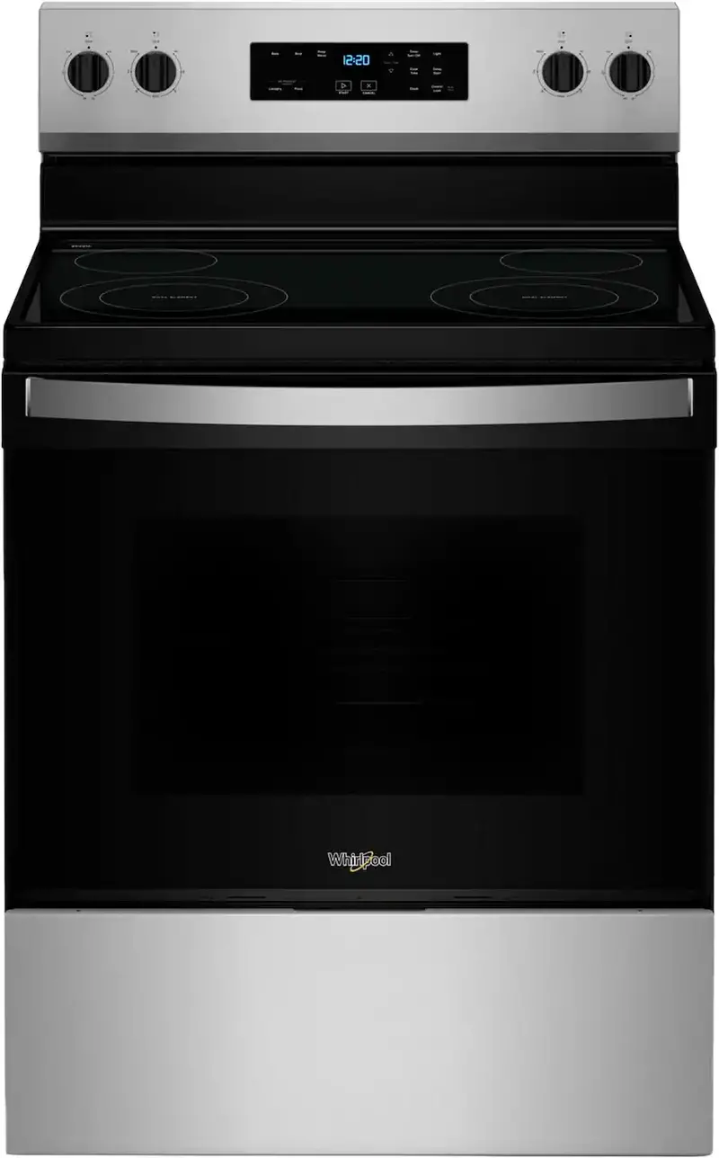 Whirlpool 5.3 Cu Ft Single Oven Electric Range - Stainless Steel