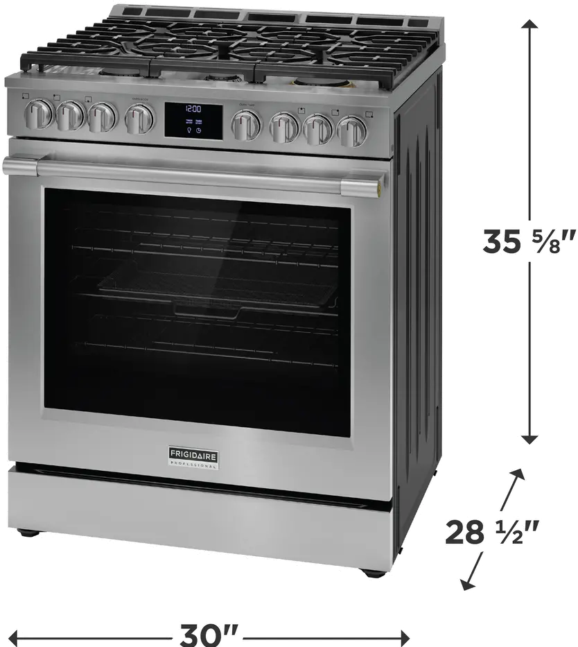 PCFG3080AF Frigidaire 30 Inch Gas Range - Stainless Steel-3