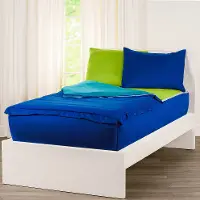 Dublin Blue Twin 4-Piece Comforter Set