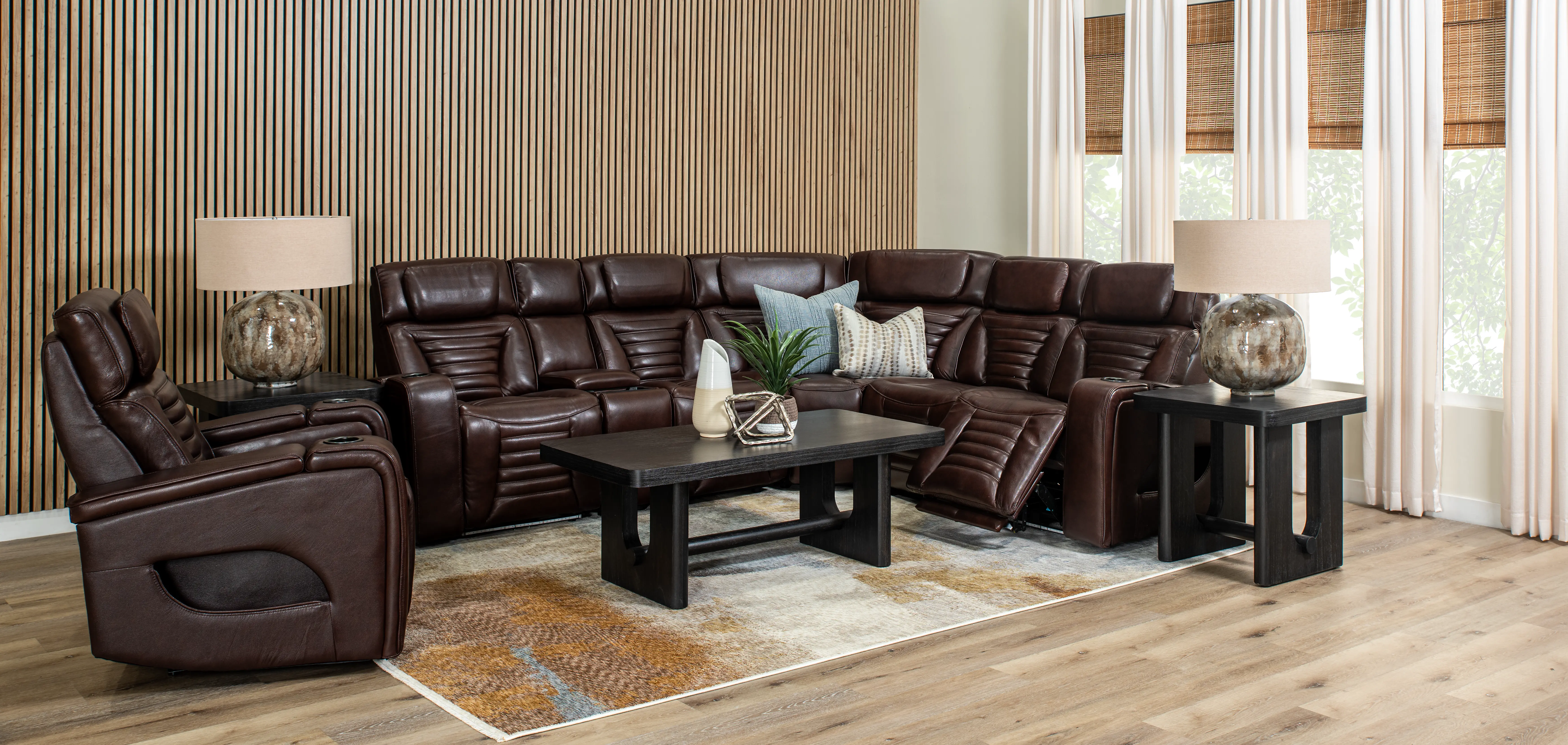 Transformer Mahogany Zero-Gravity Power Recliner-2