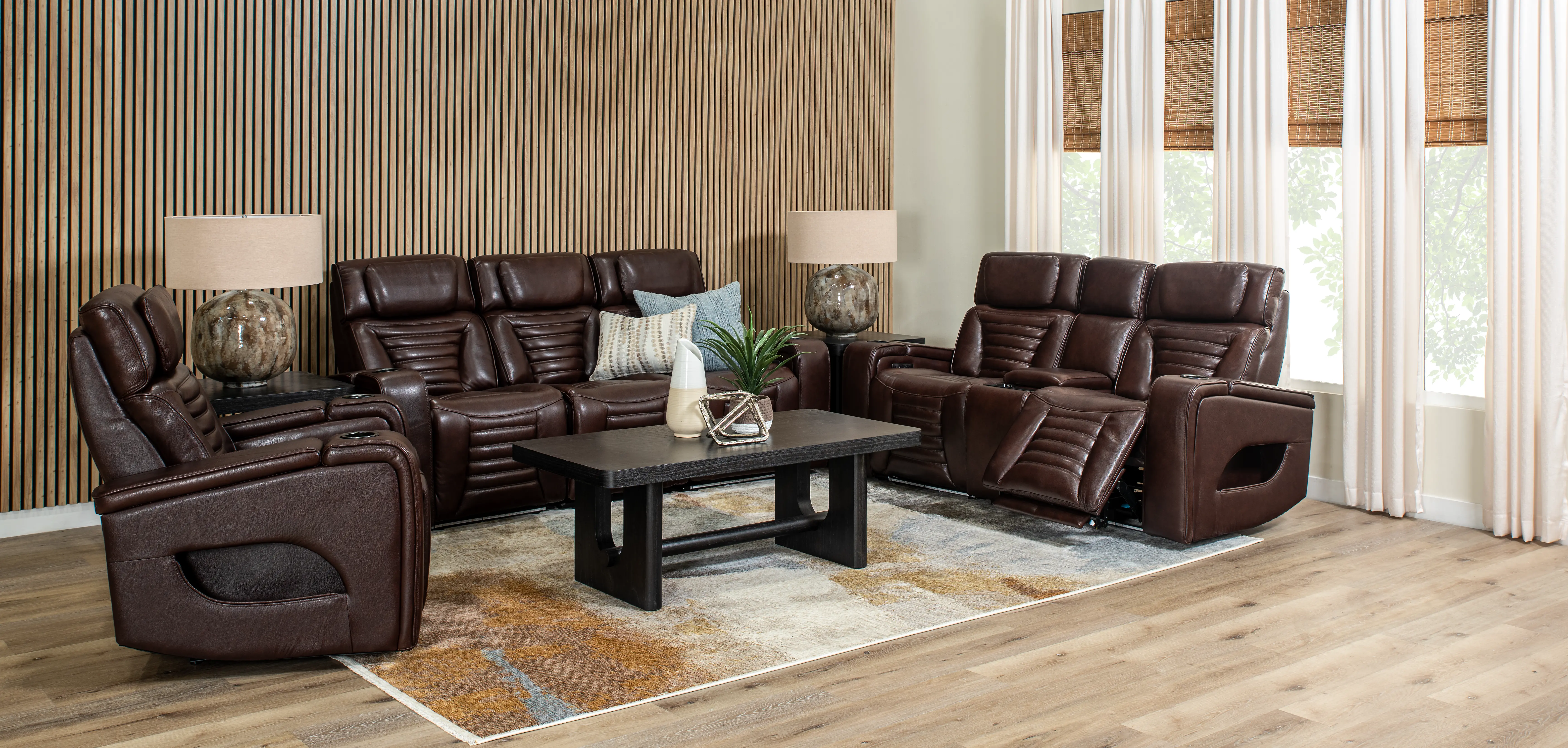 Transformer Mahogany Zero-Gravity Power Recliner-9