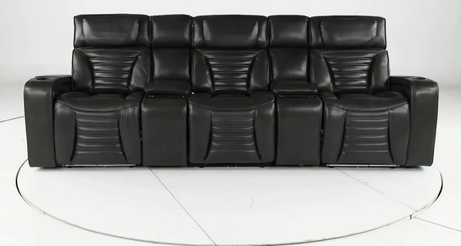 Transformer Dark Gray Zero-Gravity Power Reclining Home Theater Seating-8