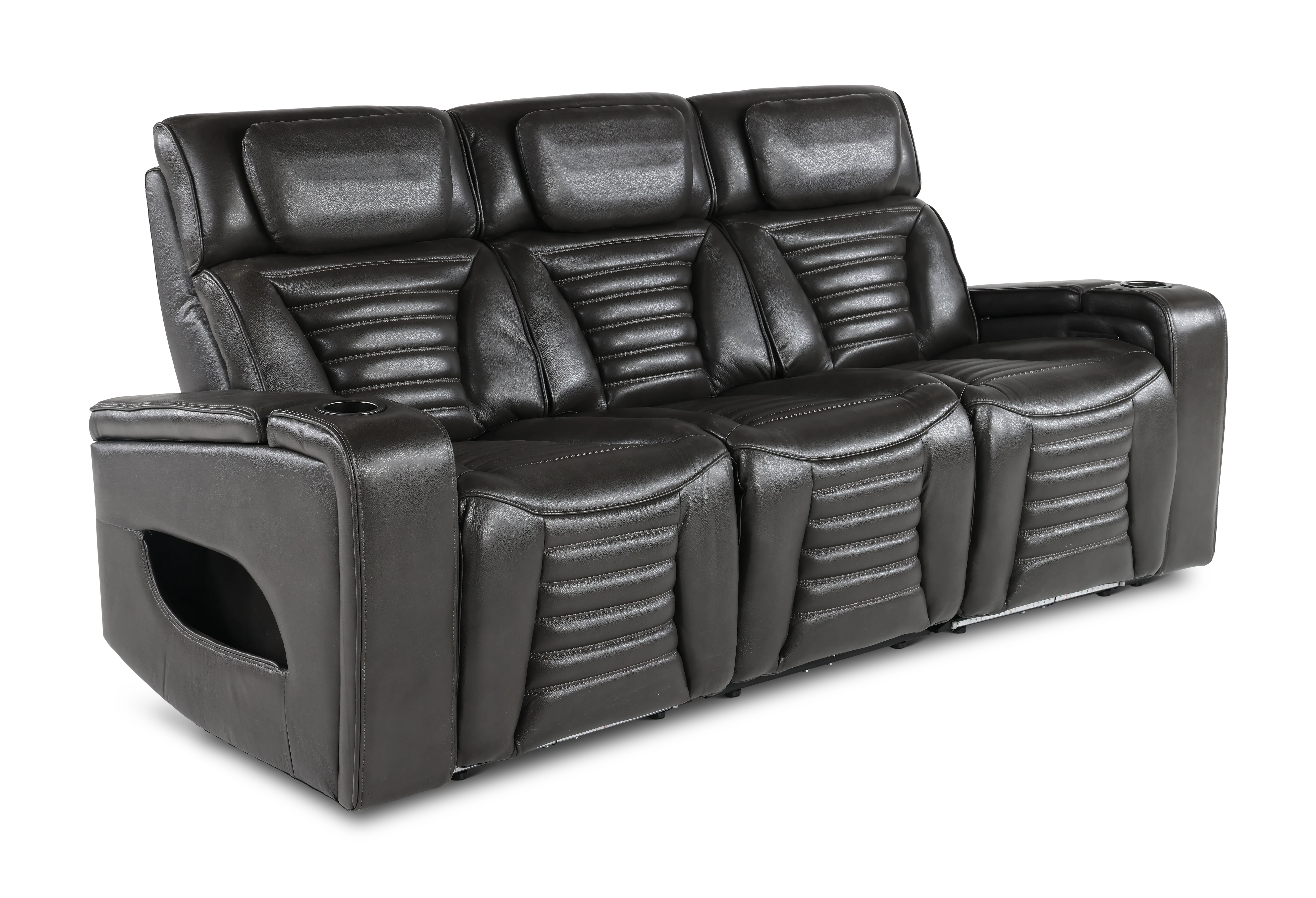Transformer Dark Gray Zero-Gravity Power Reclining Sofa-4