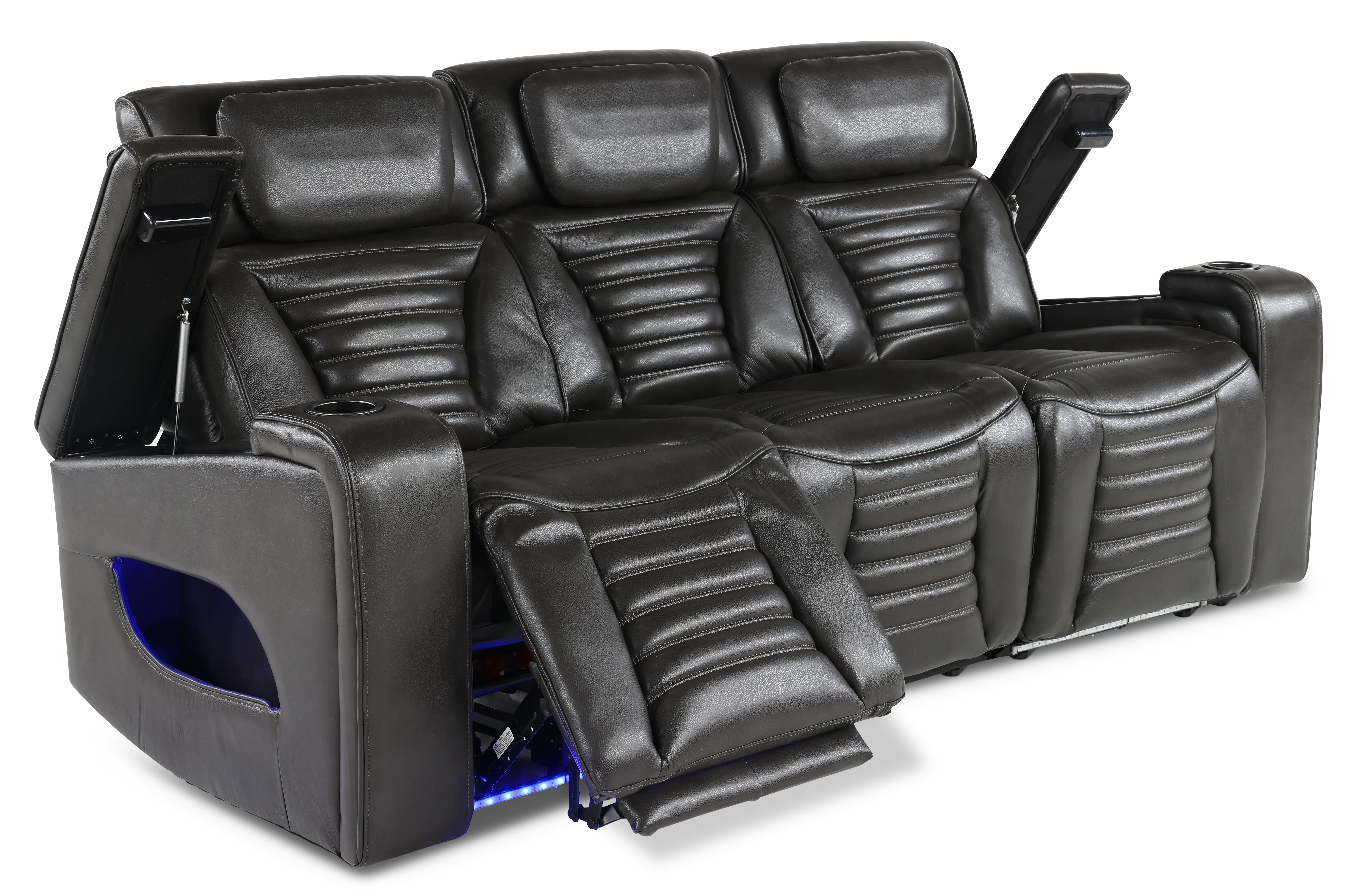 Transformer Dark Gray Zero-Gravity Power Reclining Sofa-5