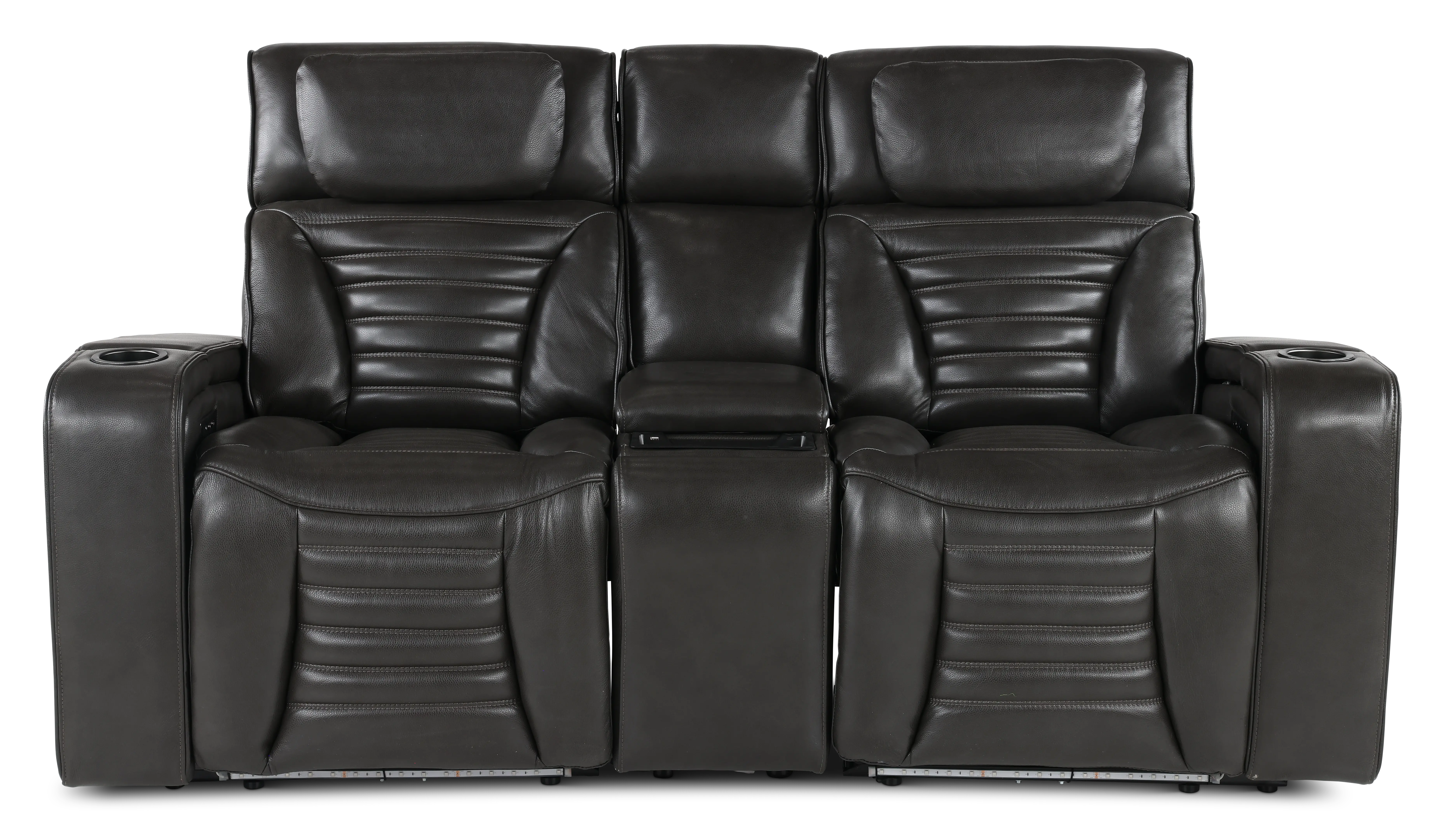 Transformer Dark Gray Zero-Gravity Power Reclining Loveseat-1