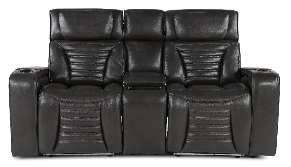 Transformer Dark Gray Zero-Gravity Power Reclining Loveseat