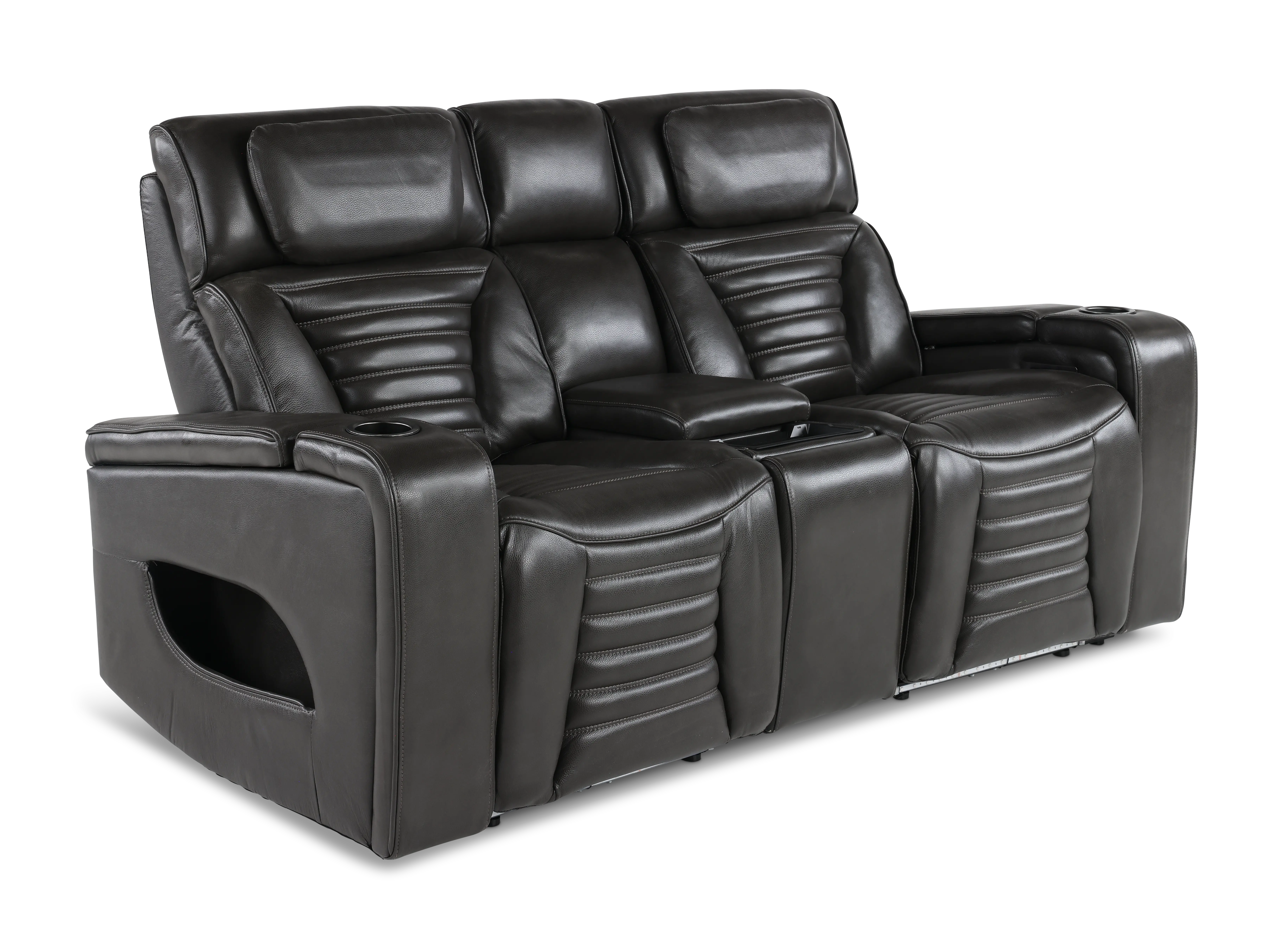 Transformer Dark Gray Zero-Gravity Power Reclining Loveseat-4