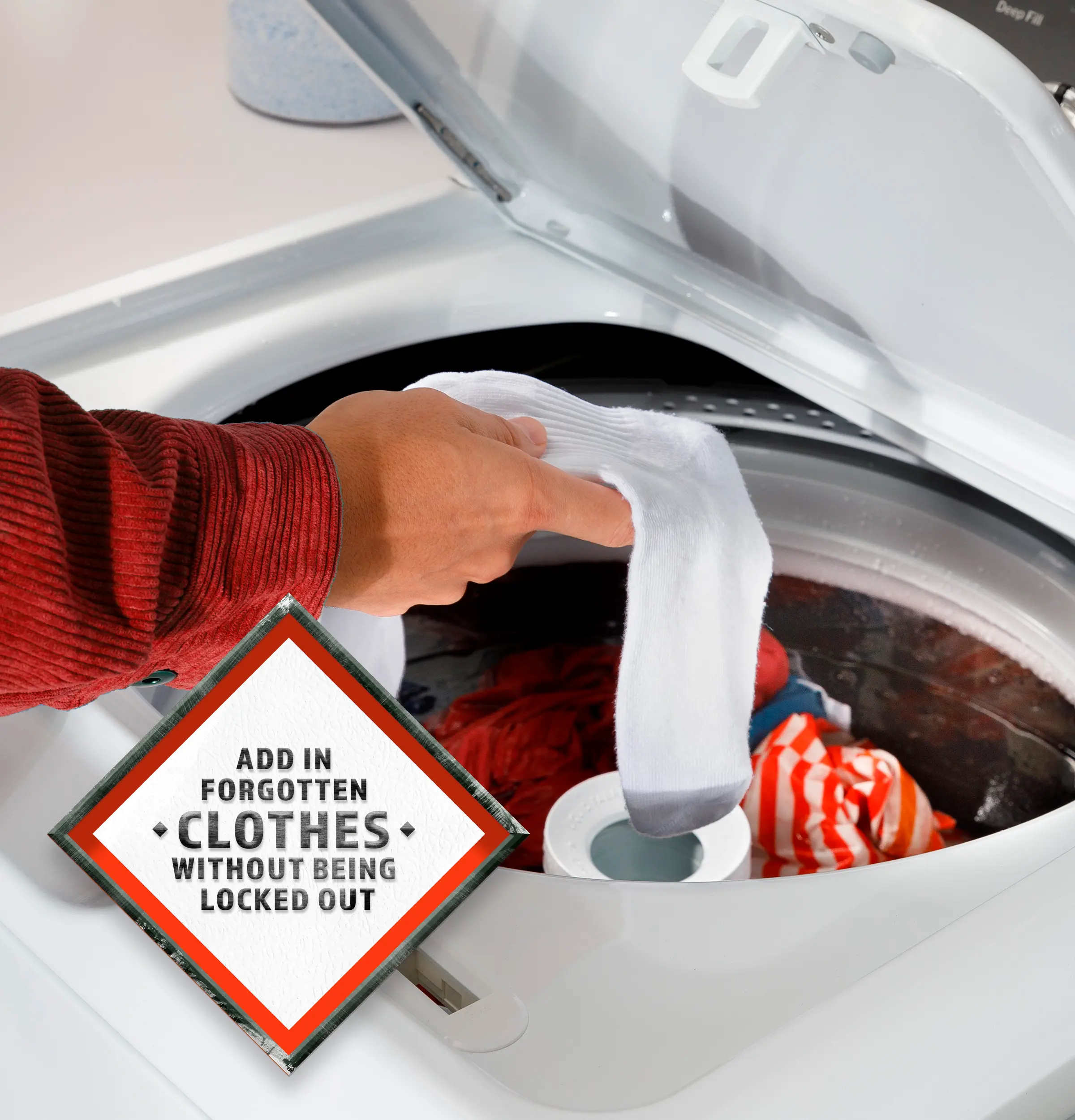 HTW265ASWWW Hotpoint 4.0 Cu Ft Top Load Washer - White-9