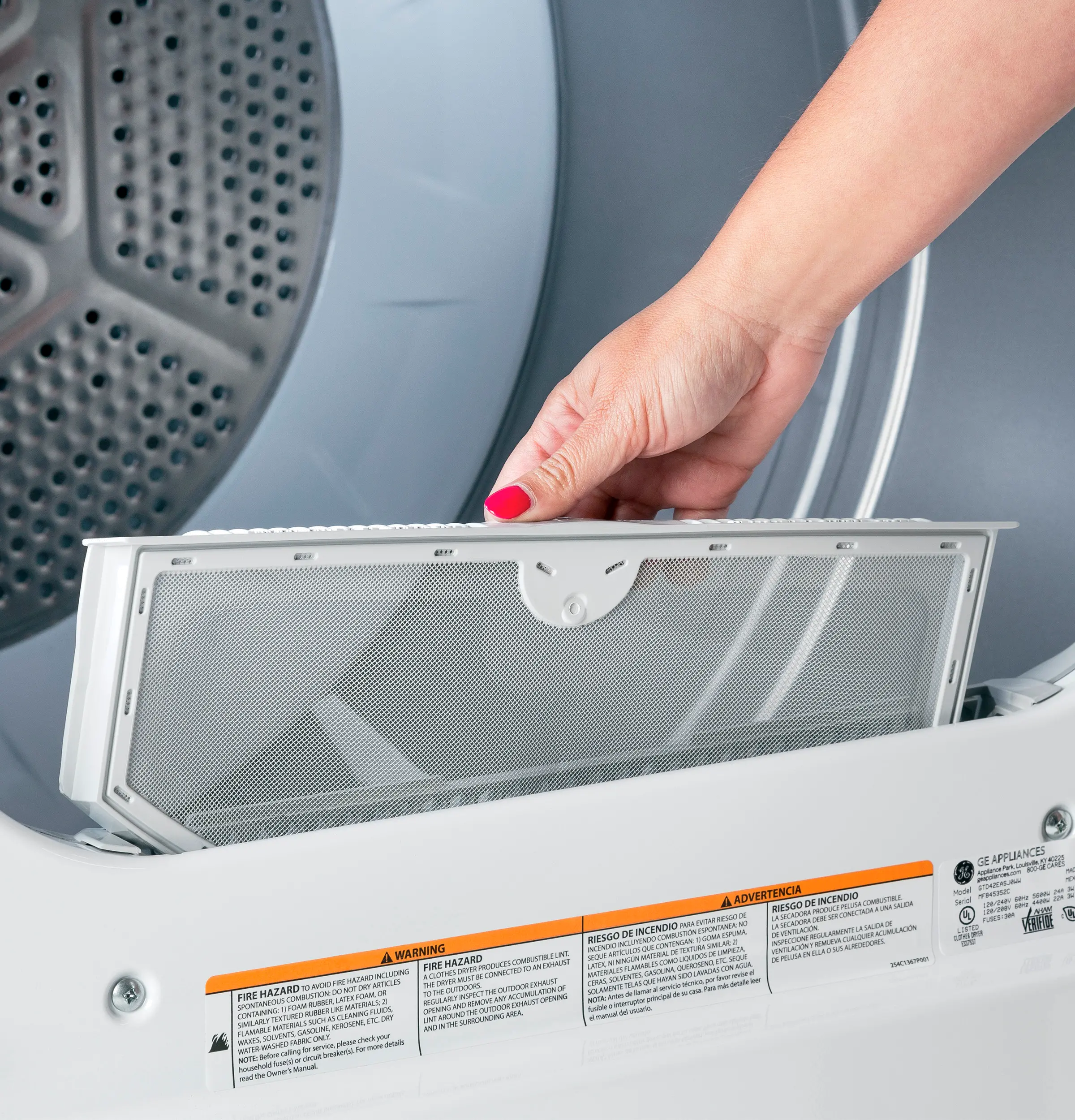 HTX26EASWWW Hotpoint 6.2 Cu Ft Electric Dryer - White-5