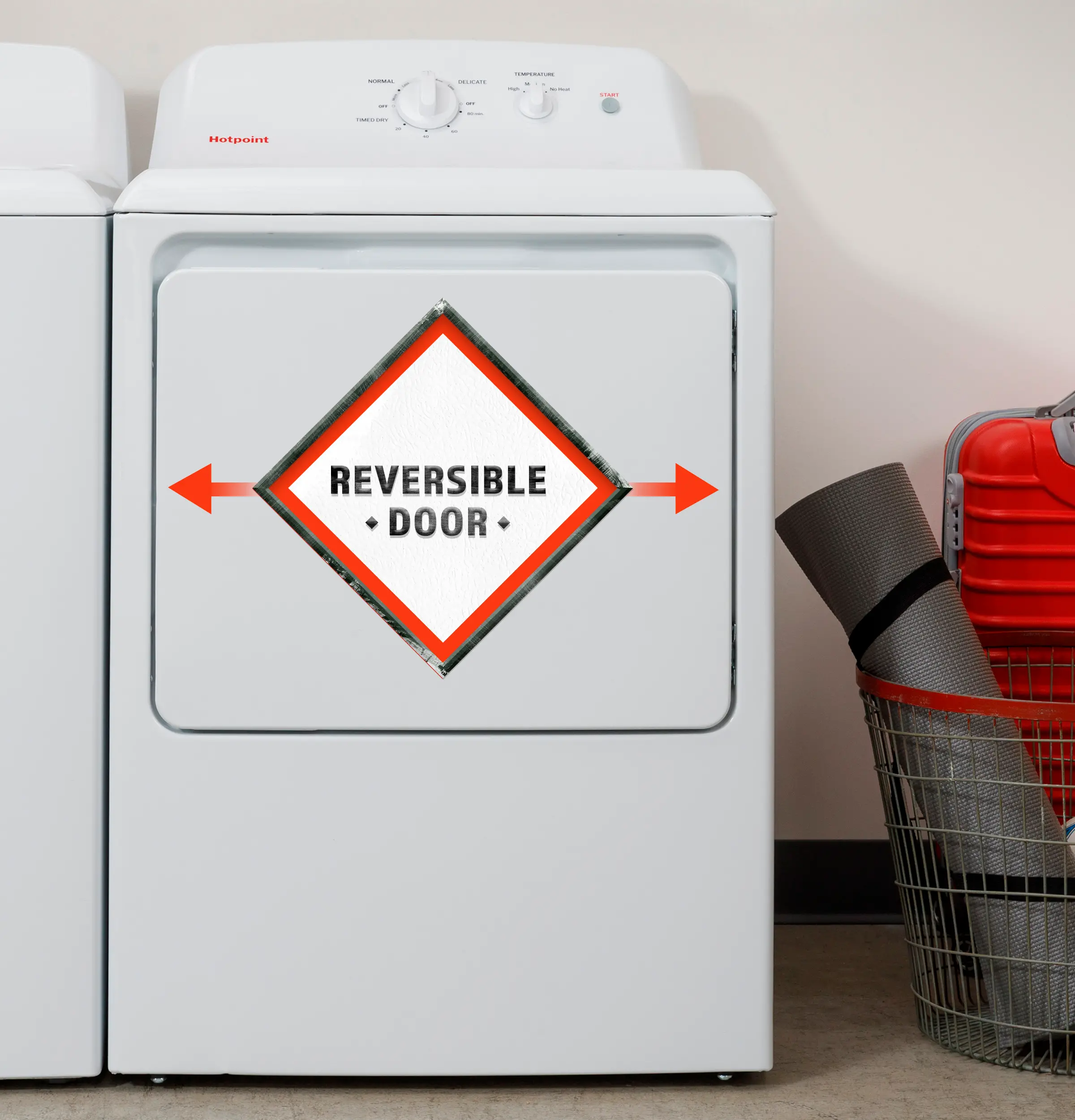 HTX26EASWWW Hotpoint 6.2 Cu Ft Electric Dryer - White-6