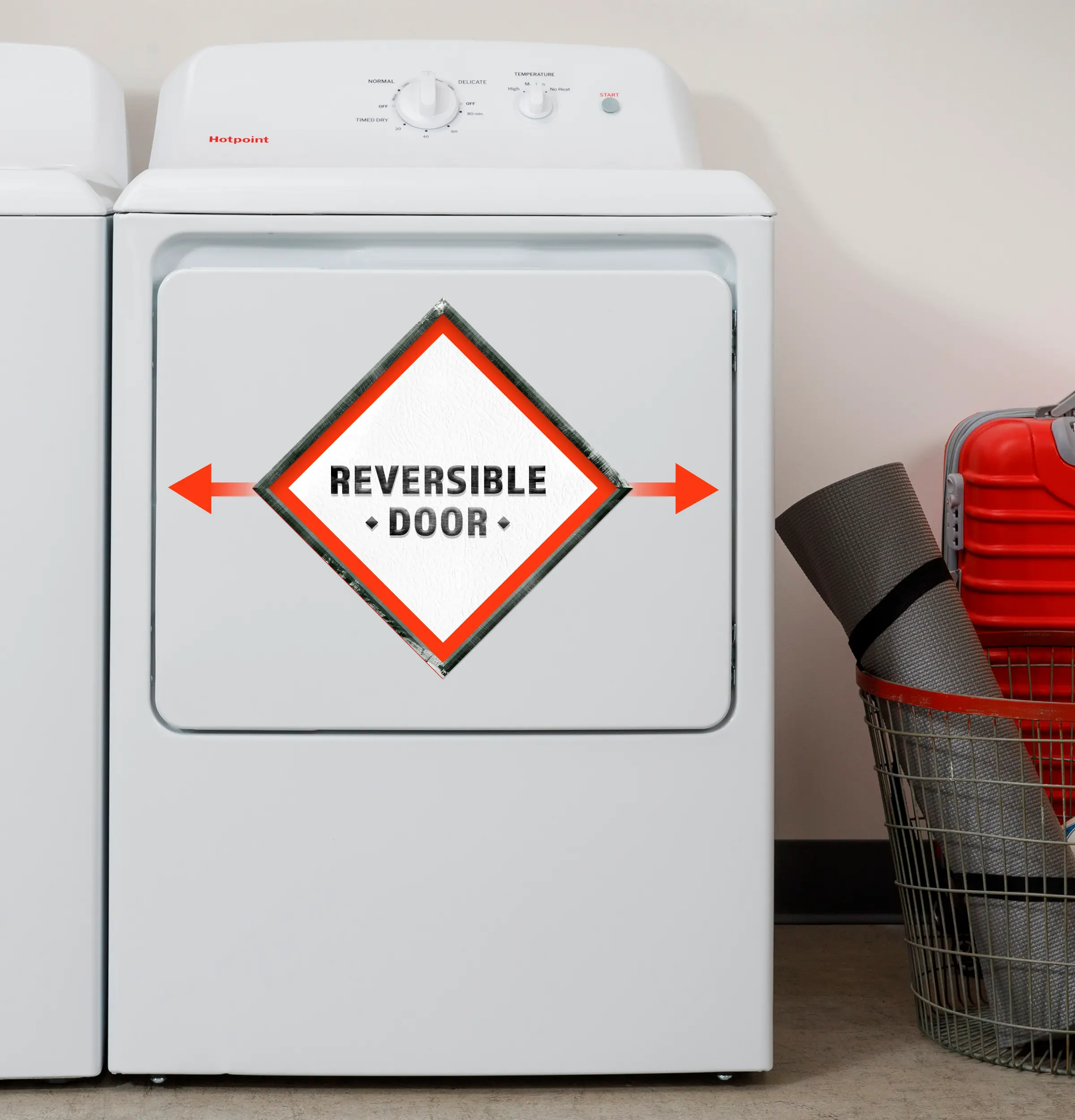 HTX26EASWWW Hotpoint 6.2 Cu Ft Electric Dryer - White-6