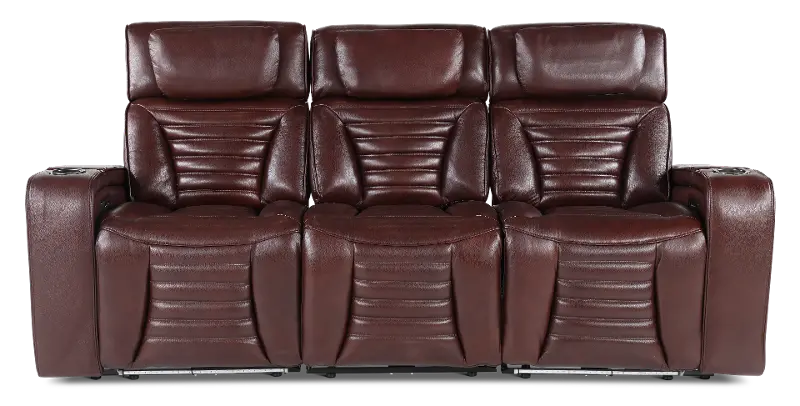 Transformer Mahogany Zero-Gravity Power Reclining Sofa