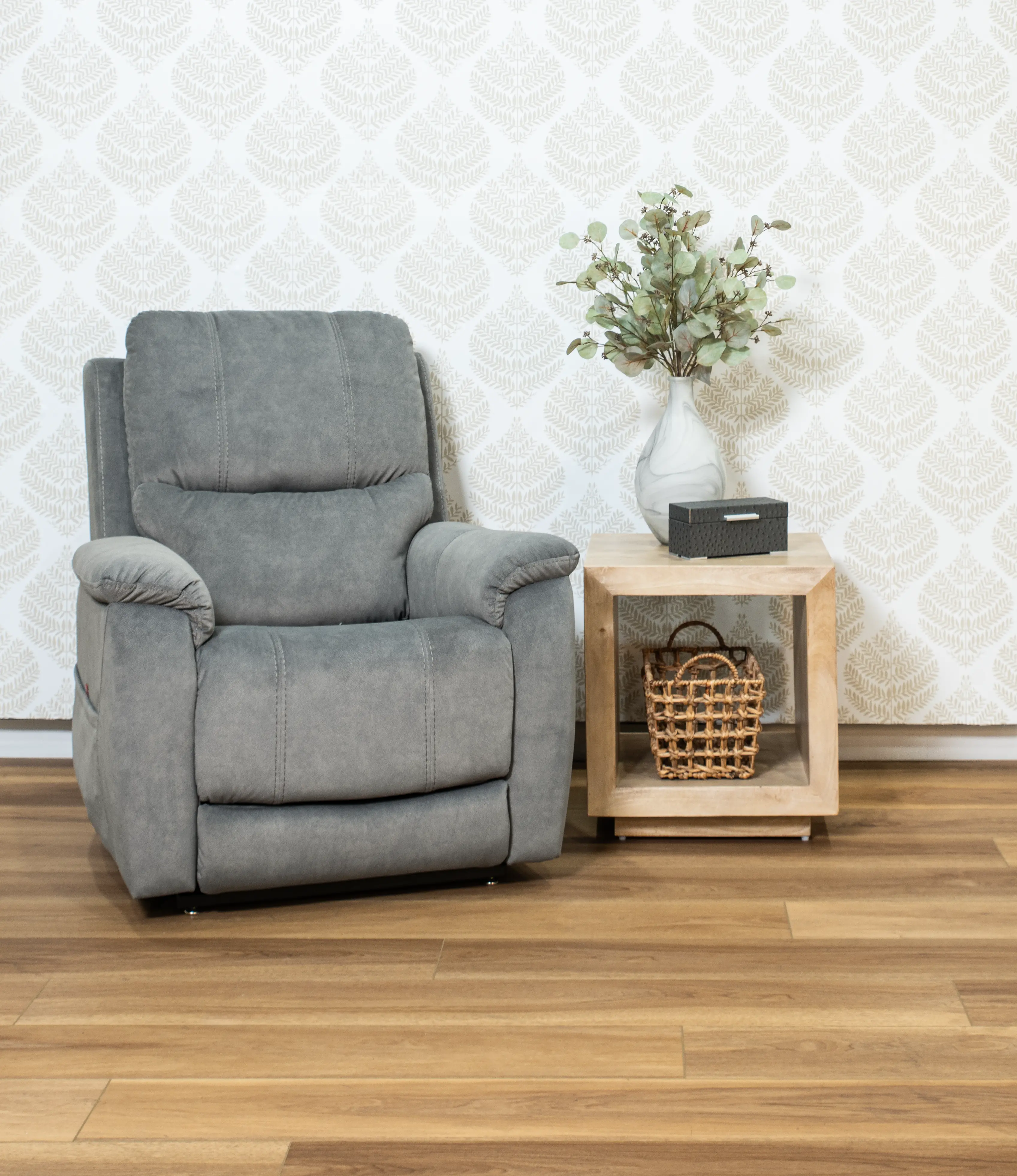 Searcy Light Gray Power Lift Recliner-2