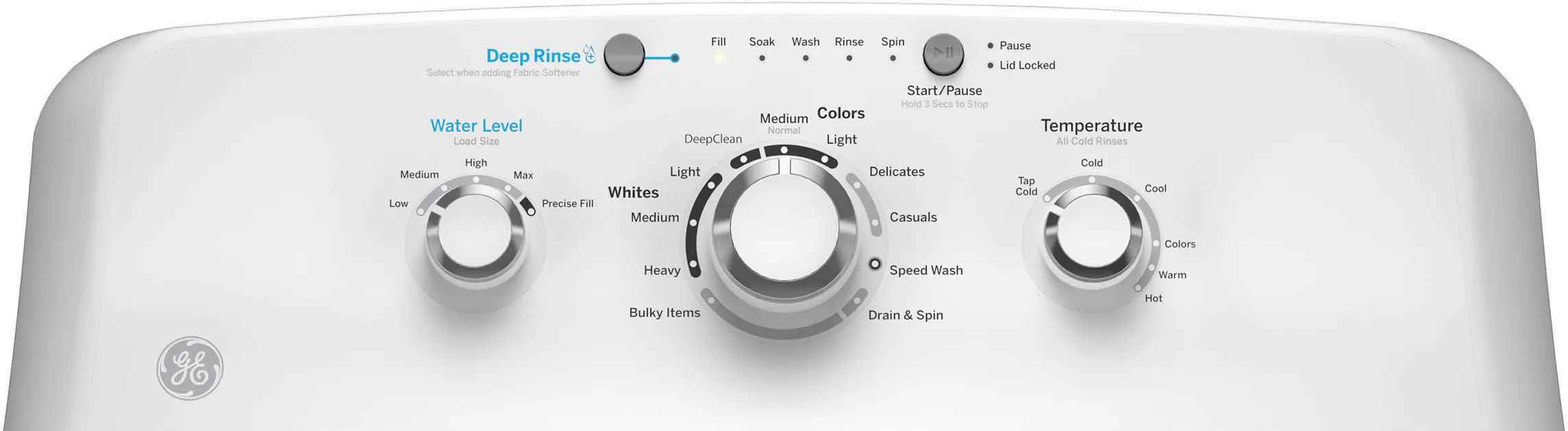 GTW325ASWWW GE 4.0 Cu Ft Top Load Washer with Agitator - White-5