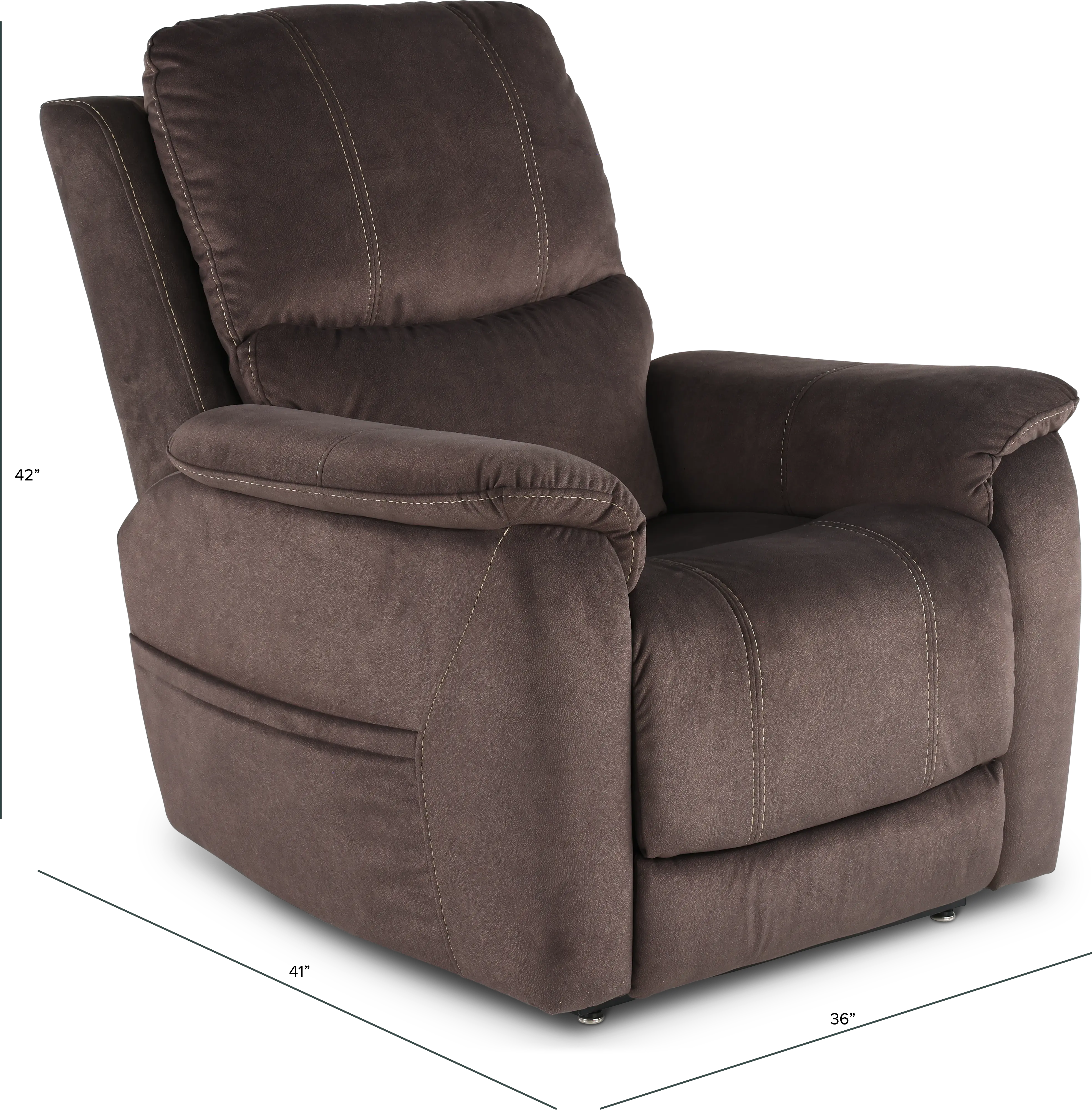 Searcy Dark Brown Power Lift Recliner-3