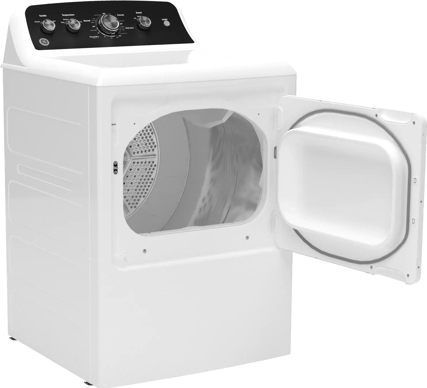 GTD48GASWWB GE 7.2 Cu Ft Gas Dryer - White-3