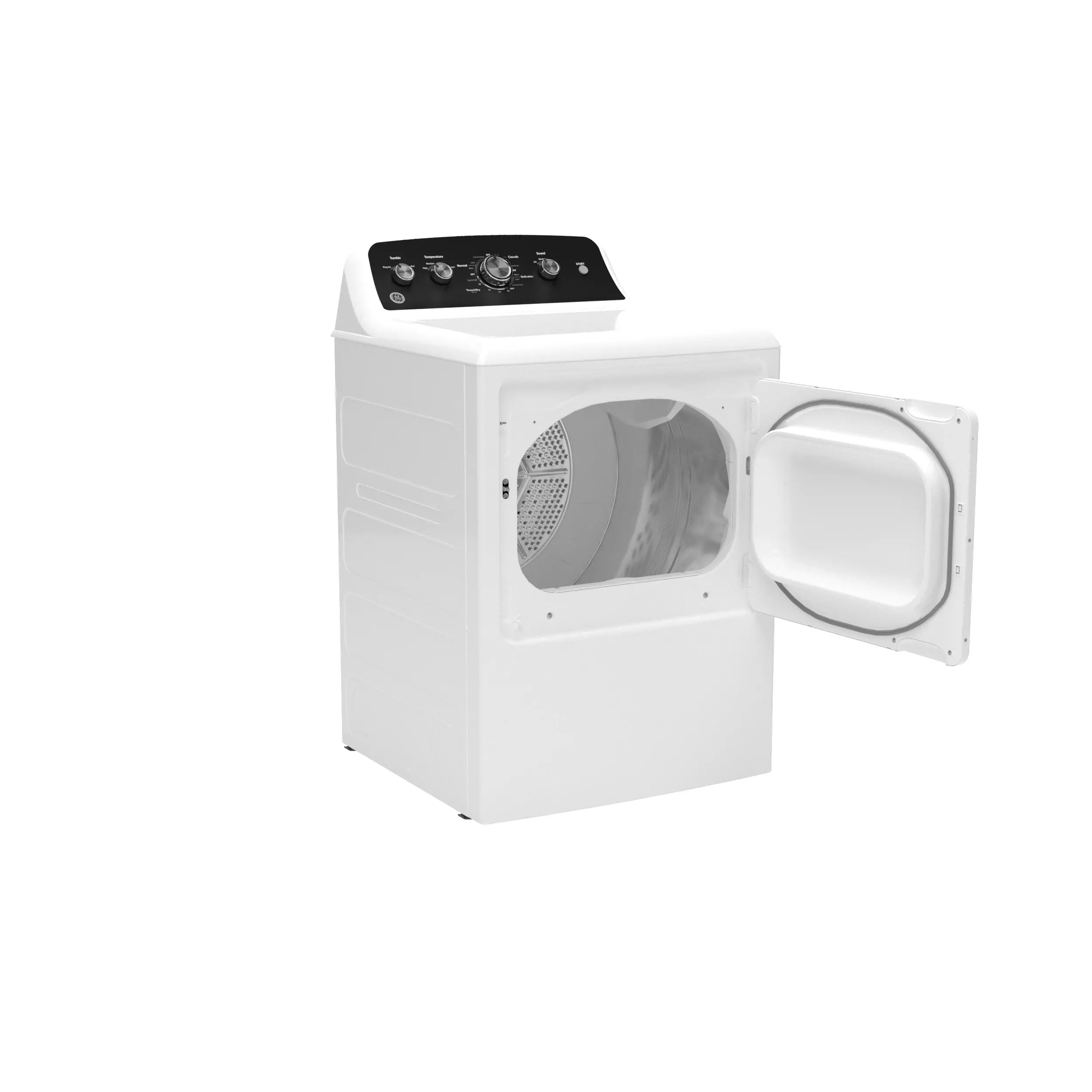GTD48GASWWB GE 7.2 Cu Ft Gas Dryer - White-3