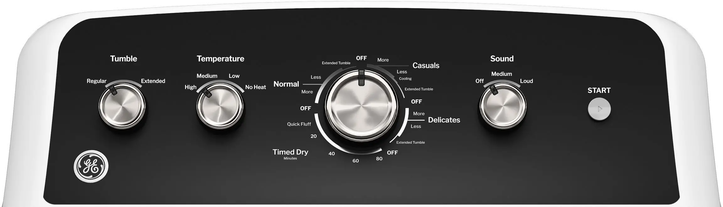 GTD48GASWWB GE 7.2 Cu Ft Gas Dryer - White-5