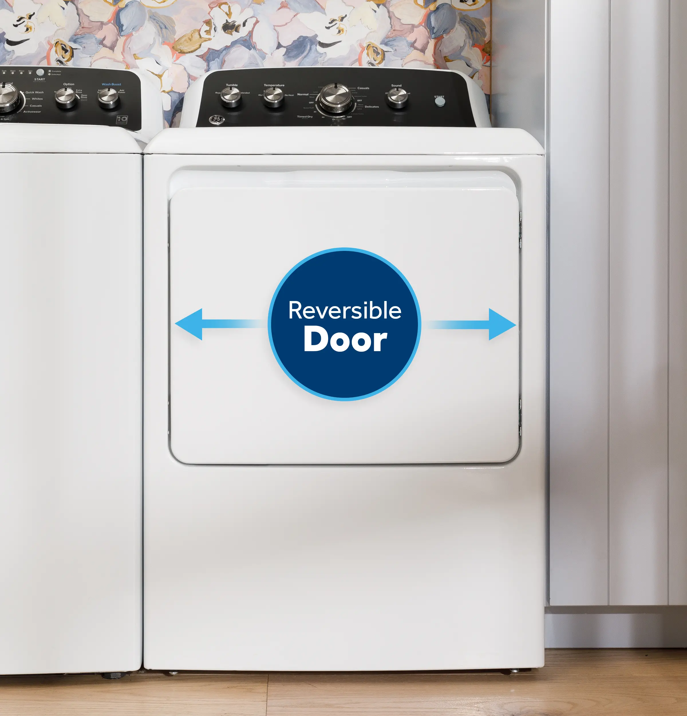 GTD48GASWWB GE 7.2 Cu Ft Gas Dryer - White-9