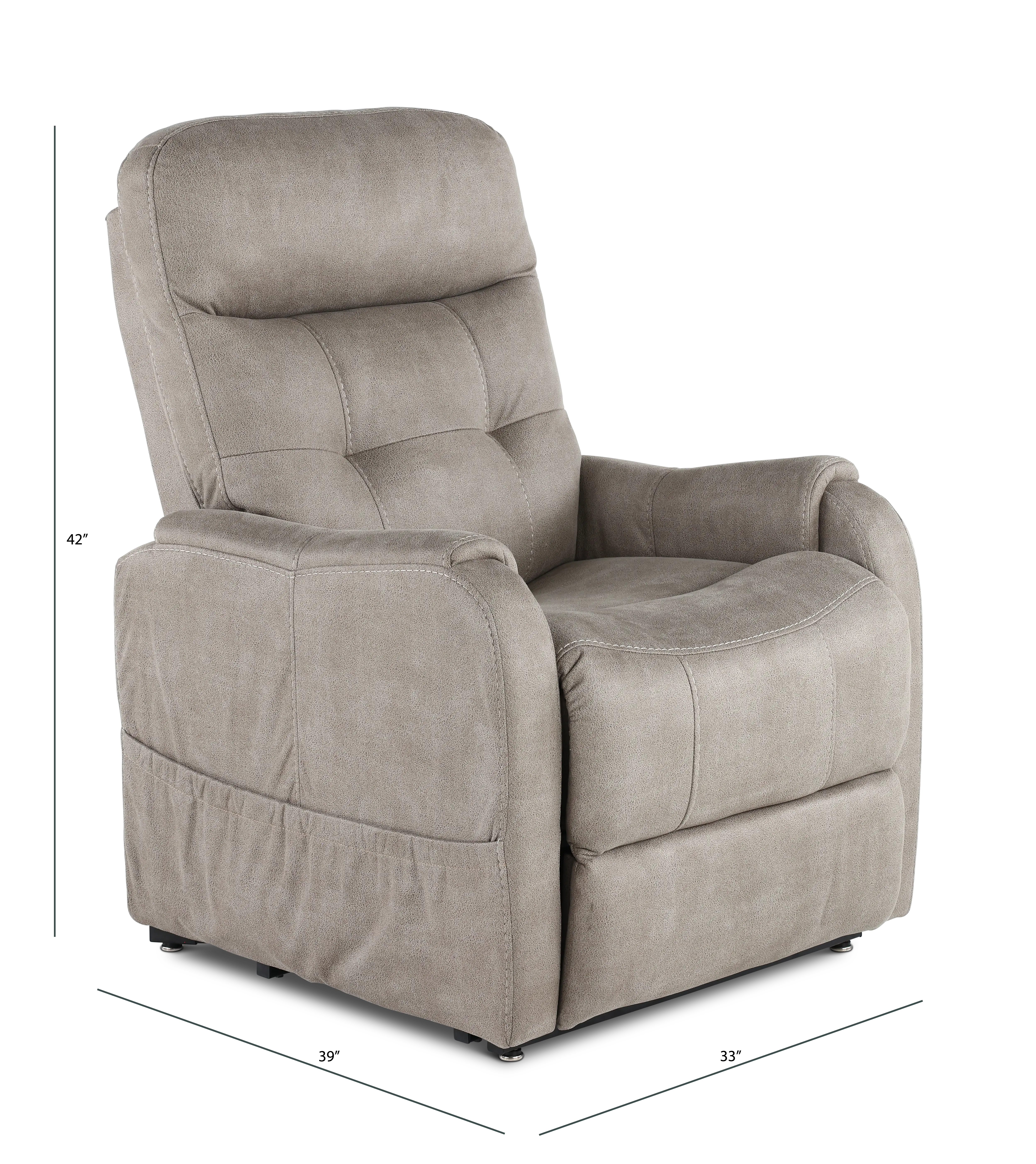 Waverly Gray Lift Chair-3