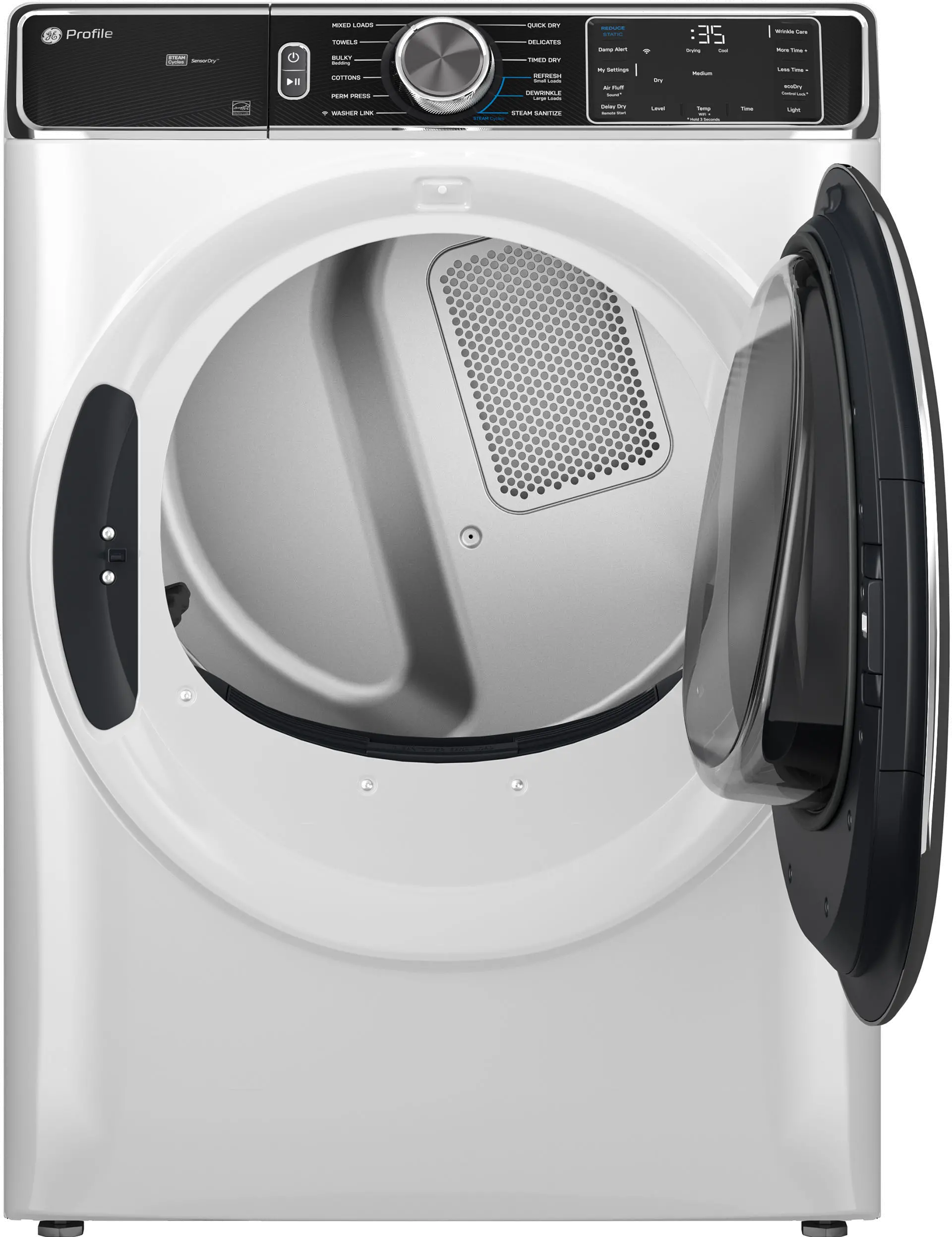PFD87ESSVWW GE Profile 7.8 Cu Ft Smart Electric Dryer - White-3