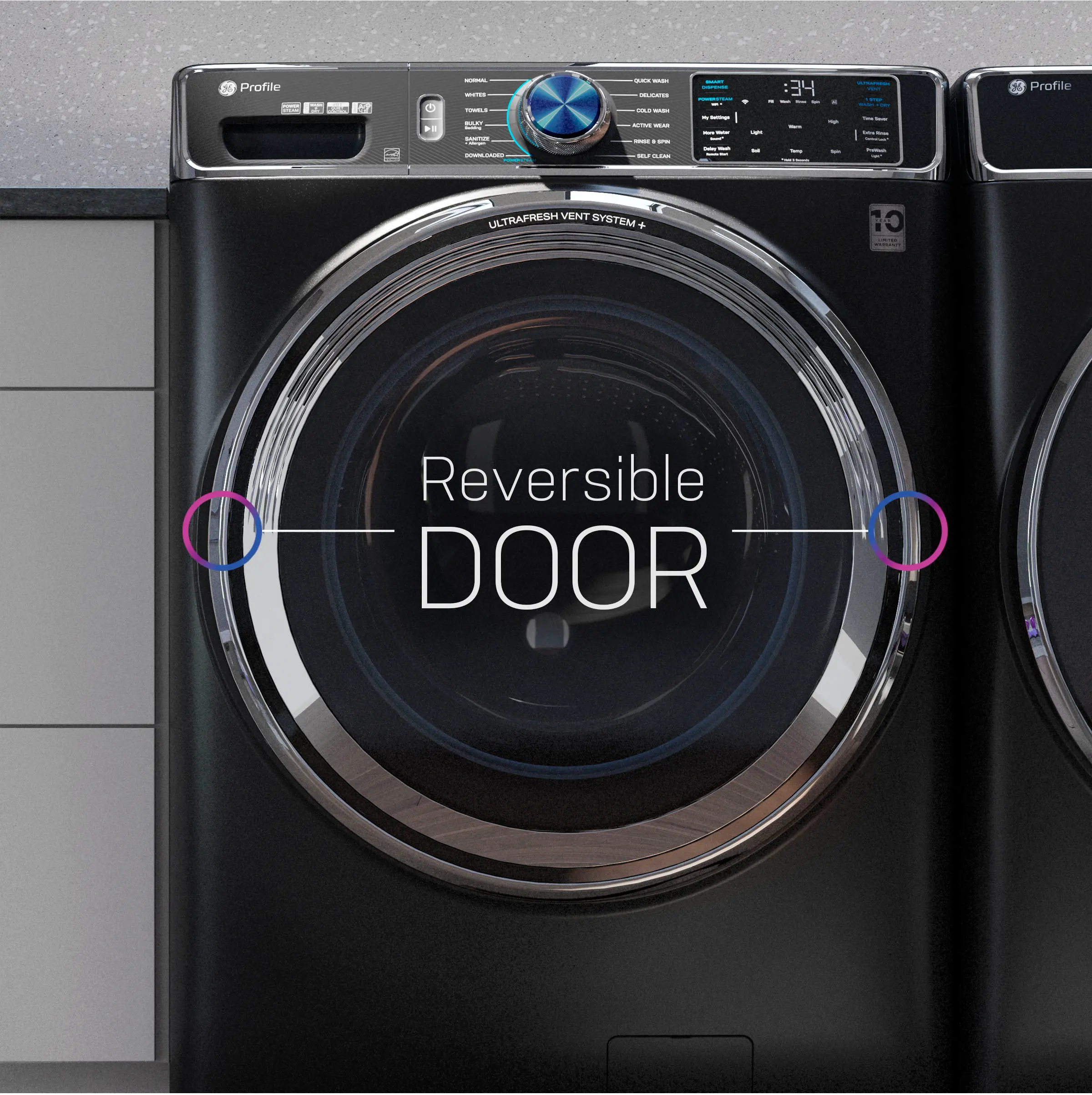 PFD87GSPVRS GE Profile 7.8 Cu Ft Smart Gas Dryer - Sapphire Blue-8