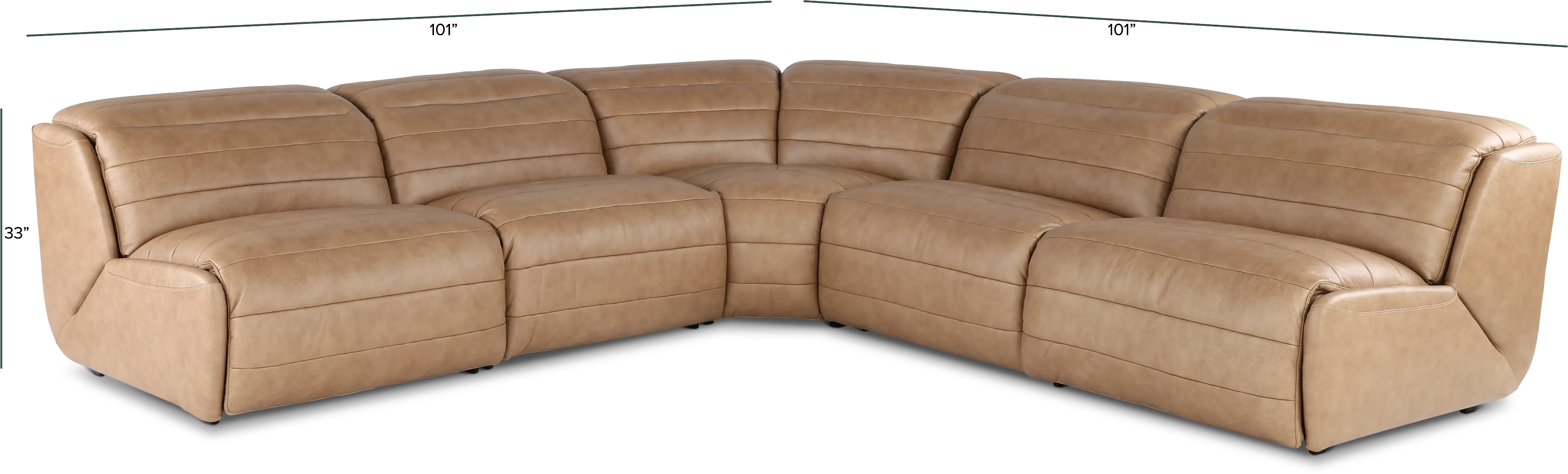 Jag Sand 5-Piece Power Reclining Sectional-3